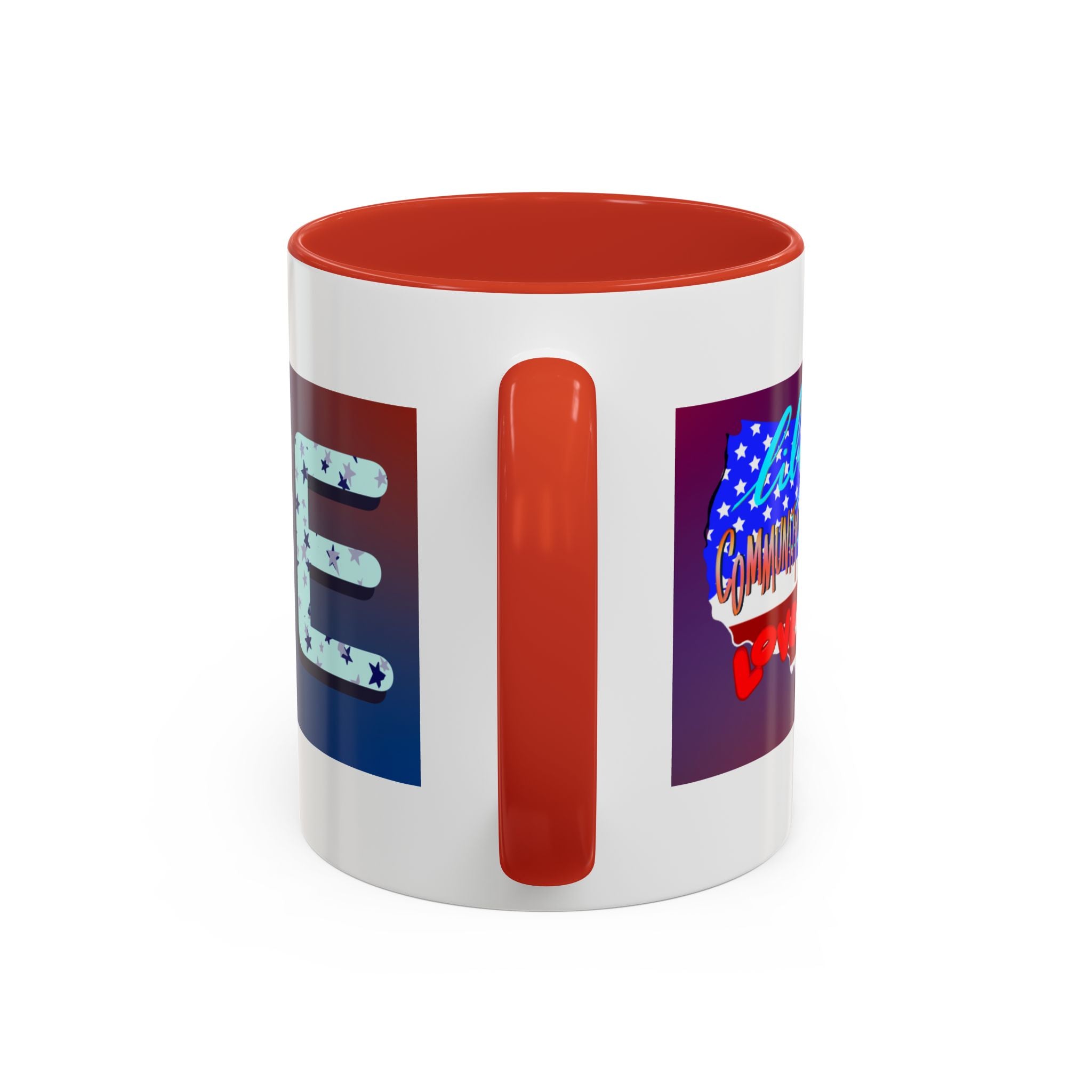 Mug - Hand-drawn AMERICAN VALUES Design Coffee Mug (11oz)