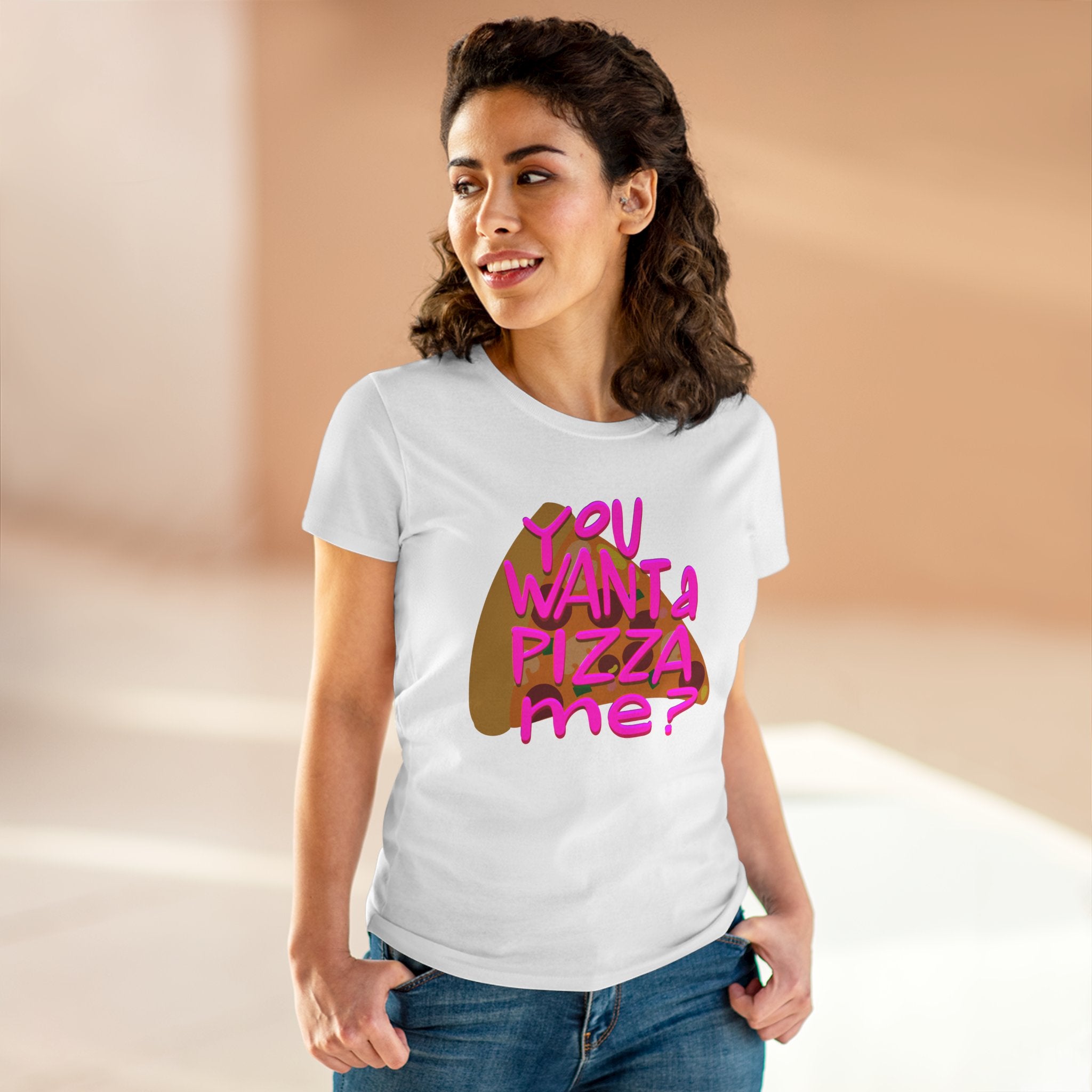 Pizza Quote Tee - Casual Cotton Shirt
