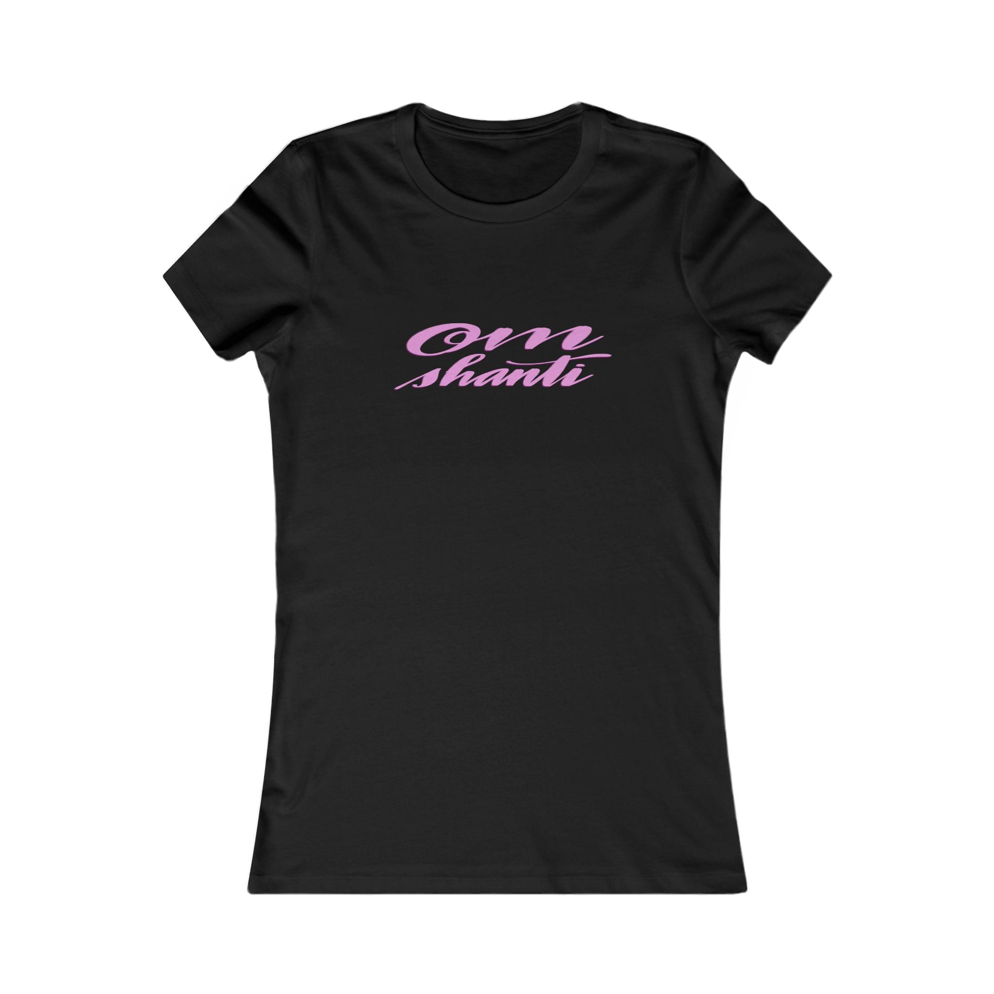 Om Shanti Calligraphy Women's Yoga Peace T-Shirt