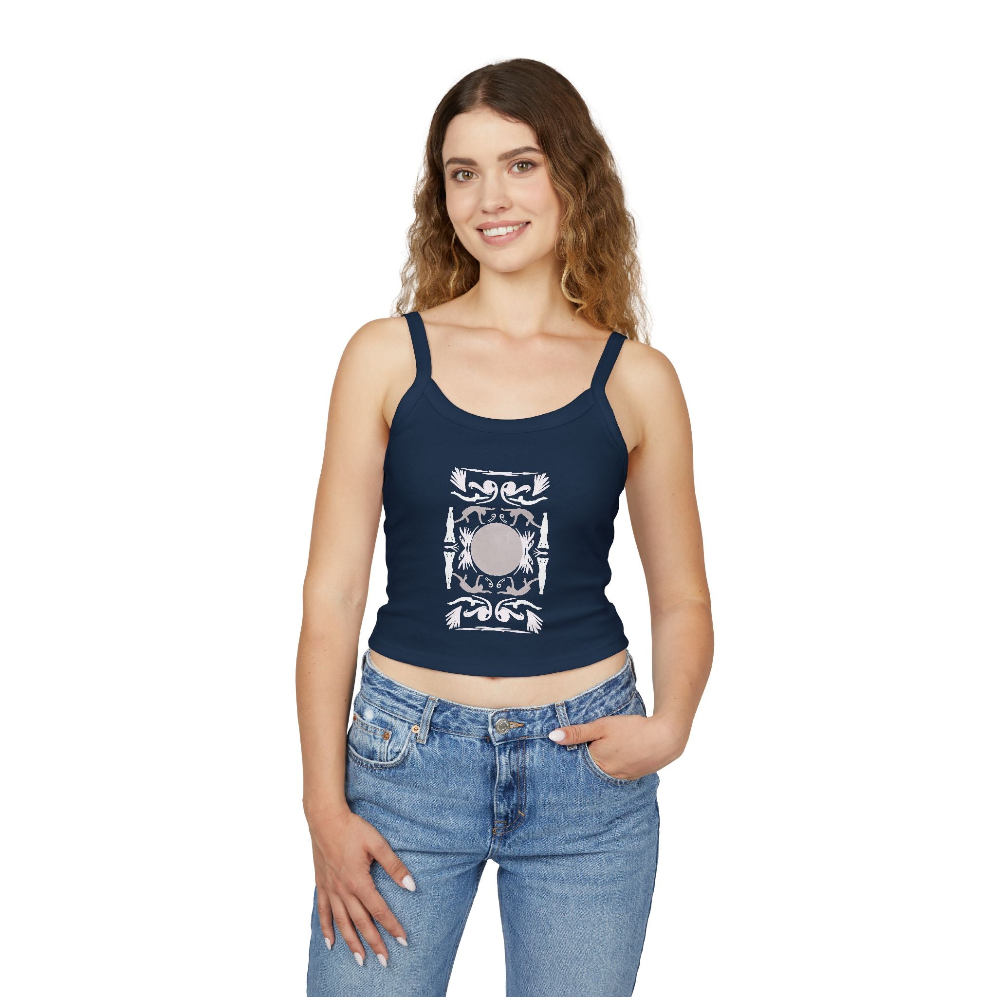 Chic Women's Spaghetti Strap Tank Top - Casual Summer Wear, Beach Vacation, Festival Outfit, Gift for Her, Comfortable Essentials