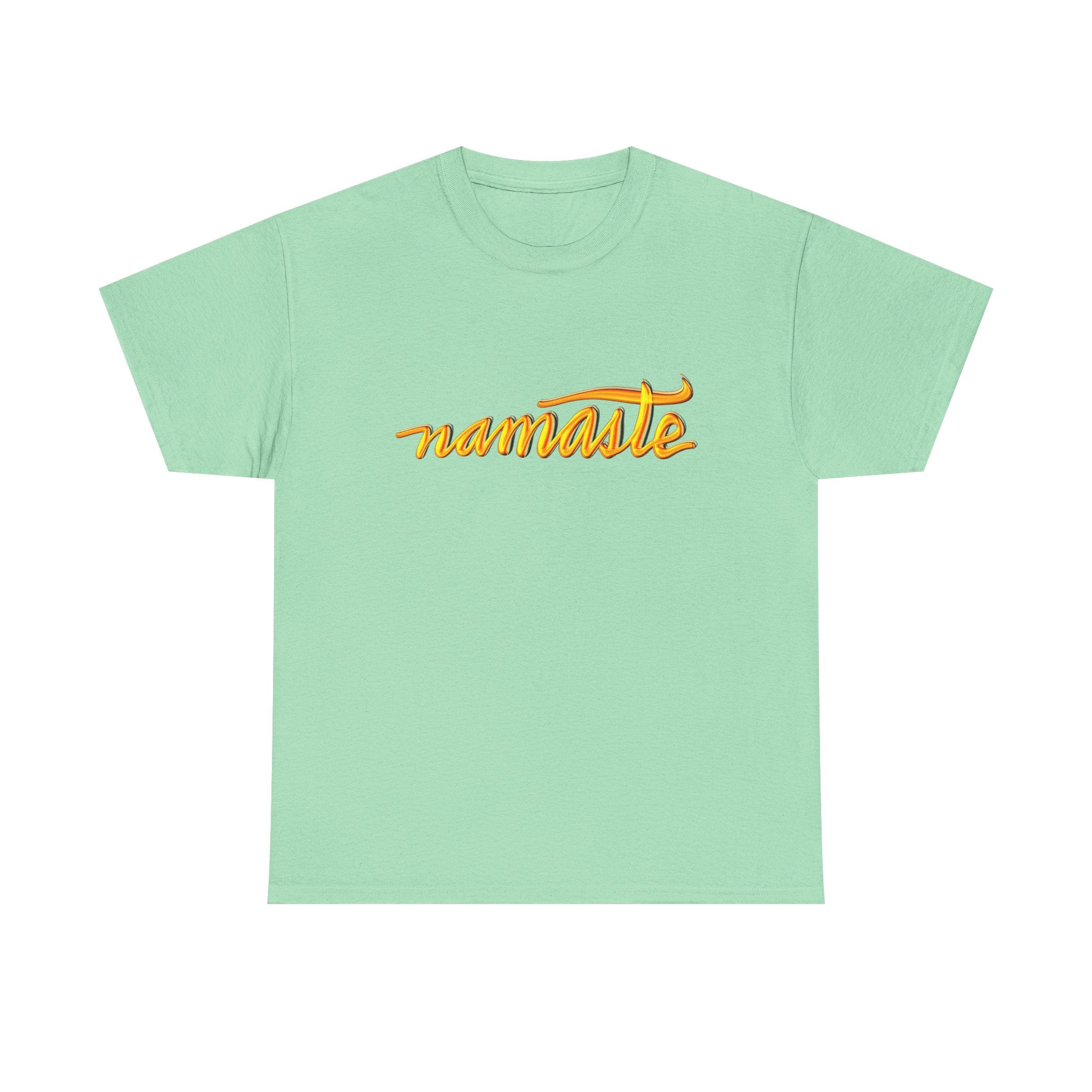 Namaste Unisex Heavy Cotton Tee - Relaxed Fit Yoga Shirt