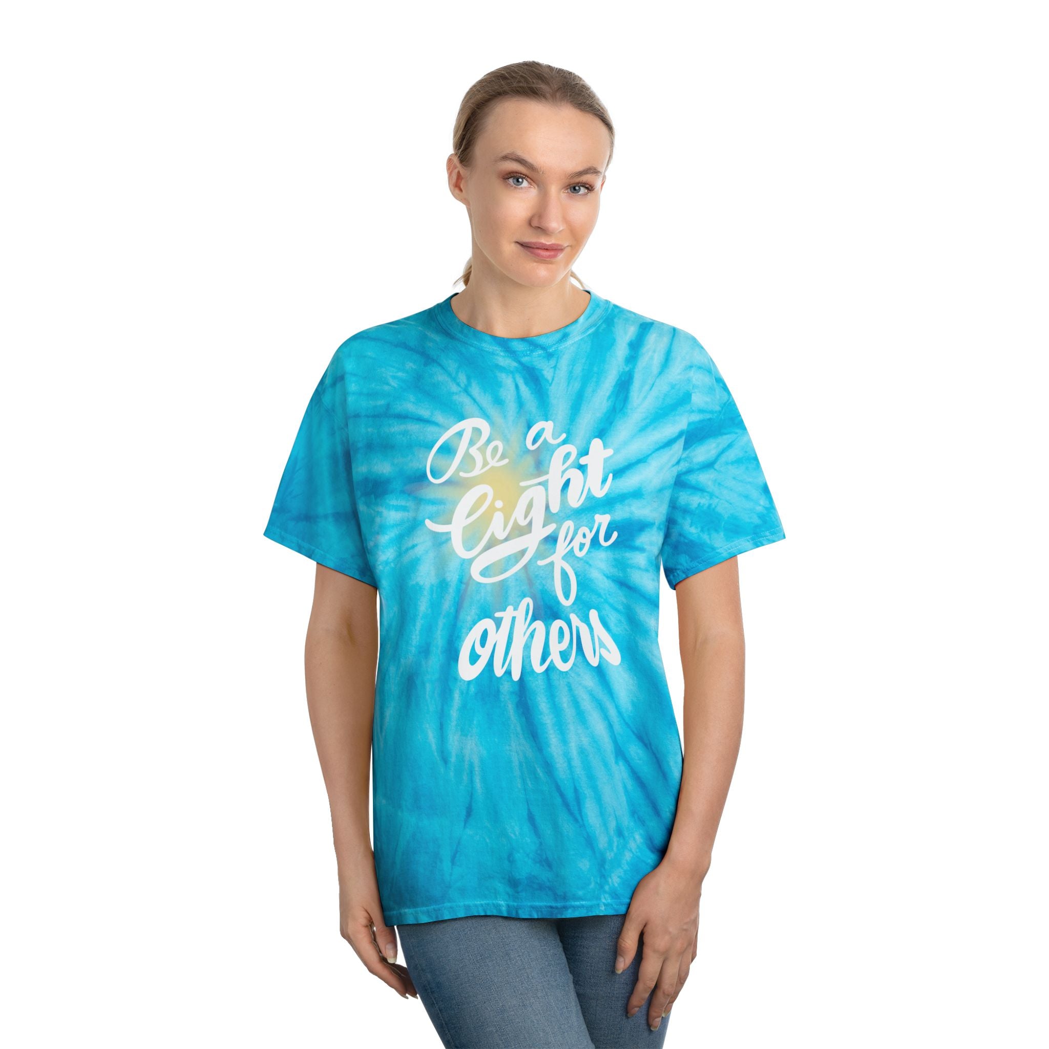 Tie-Dye Tee - Be a Light for Others, Vibrant Comfort Shirt