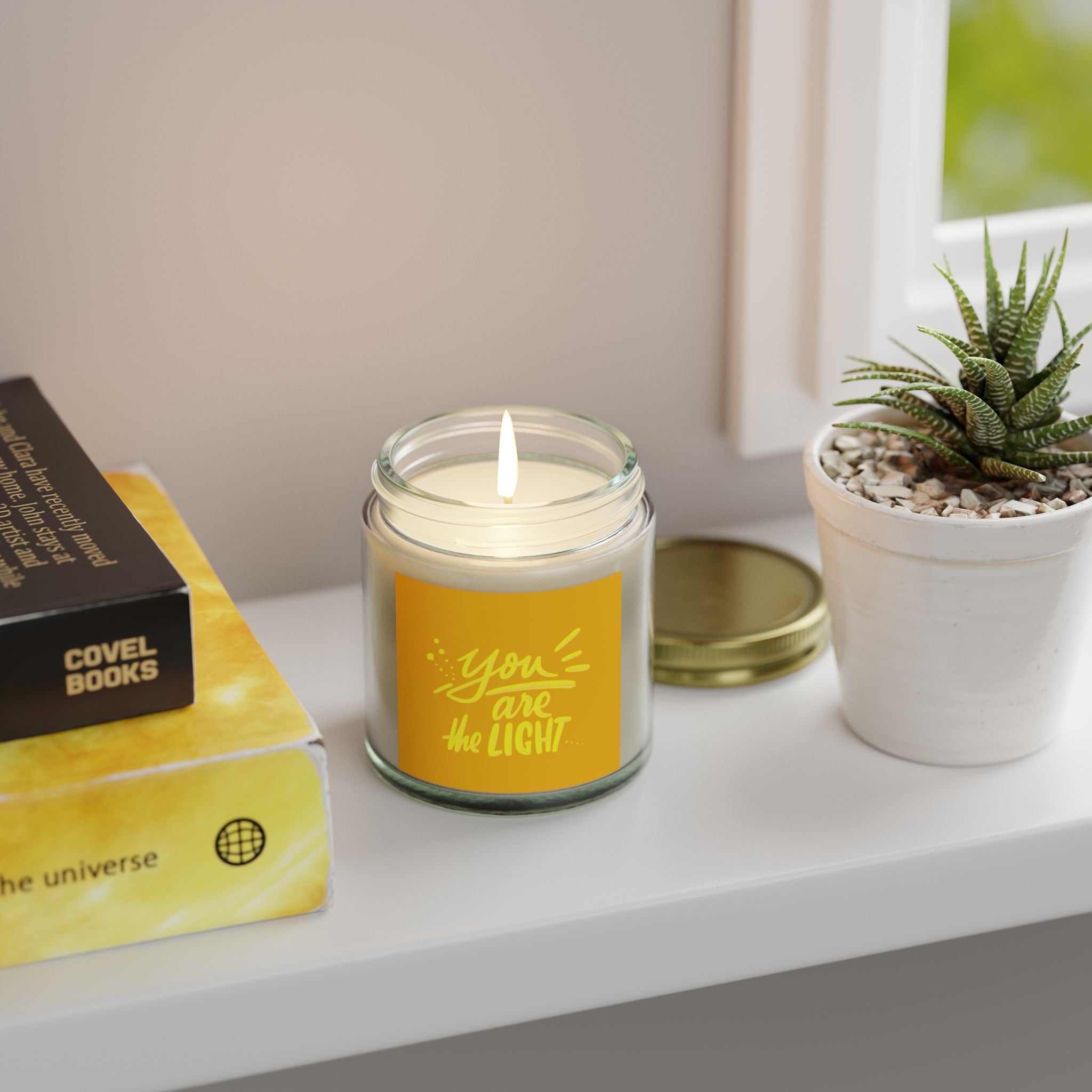 Brightening Scented Candles - You Are the Light | Uplifting Home Décor, Gifts for Friends, Relaxation, Self-Care, Affirmation