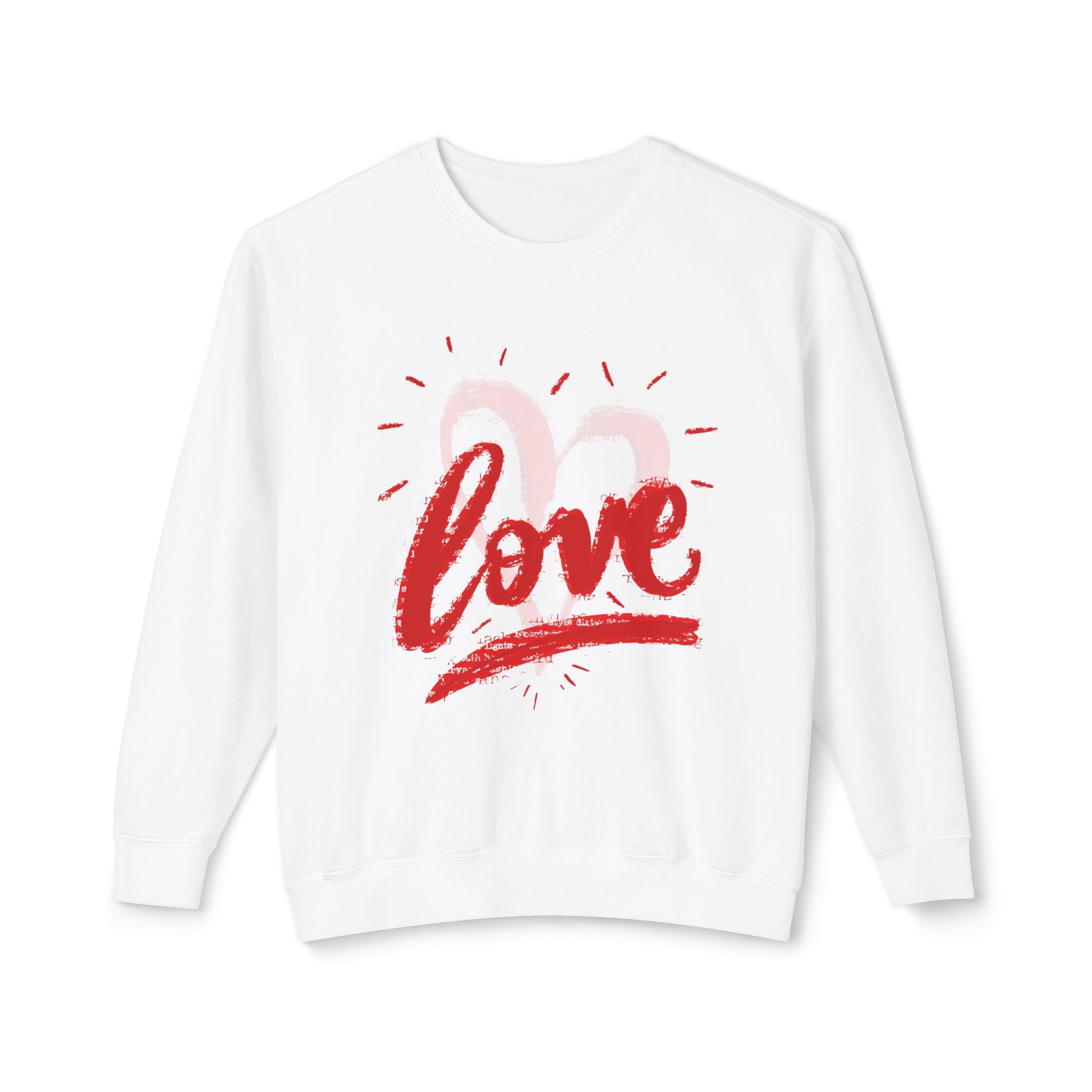 Love Always Unisex Lightweight Crewneck Sweatshirt - Perfect for Valentine's Day