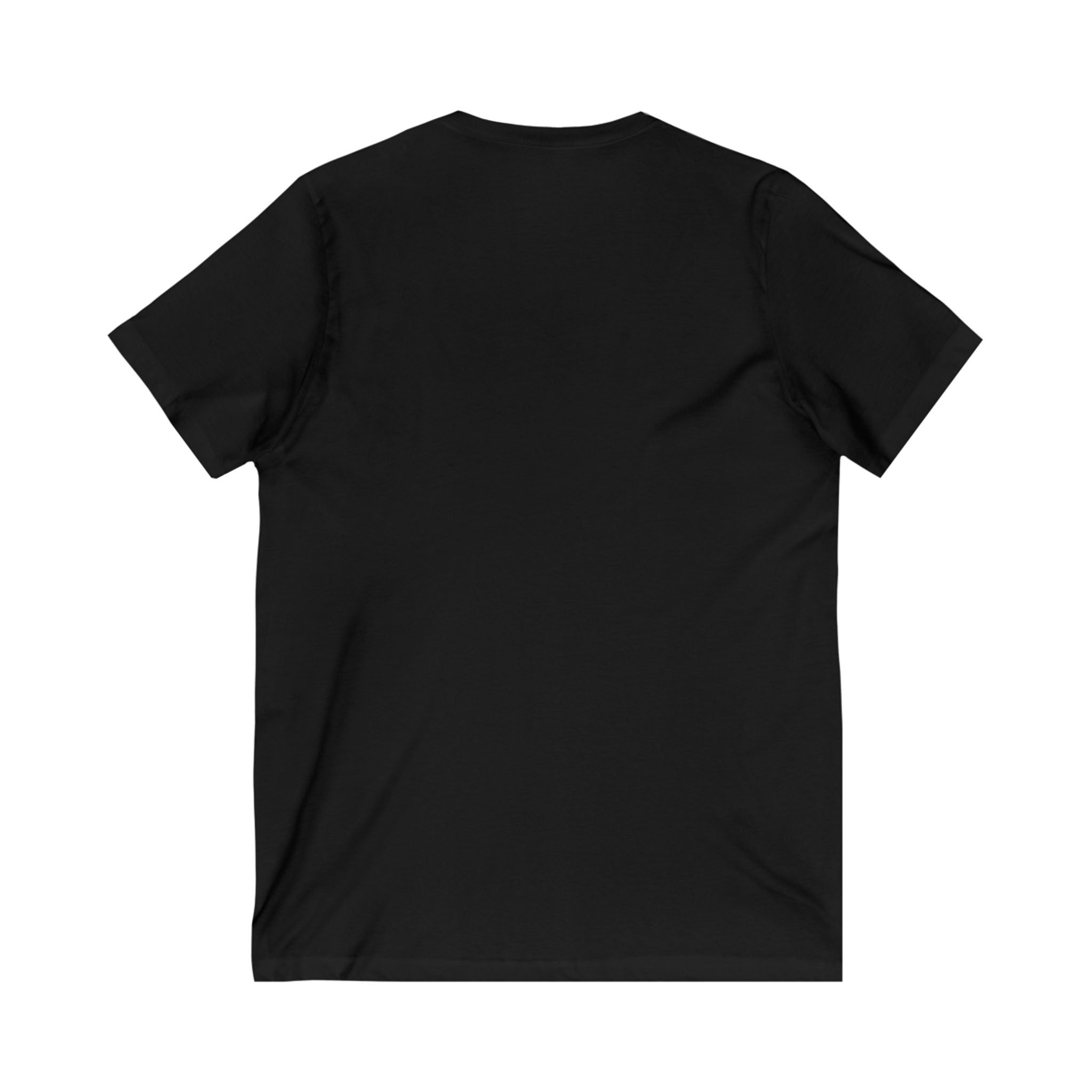 Creative V-Neck Tee for Art Lovers - Bright Abstract Design