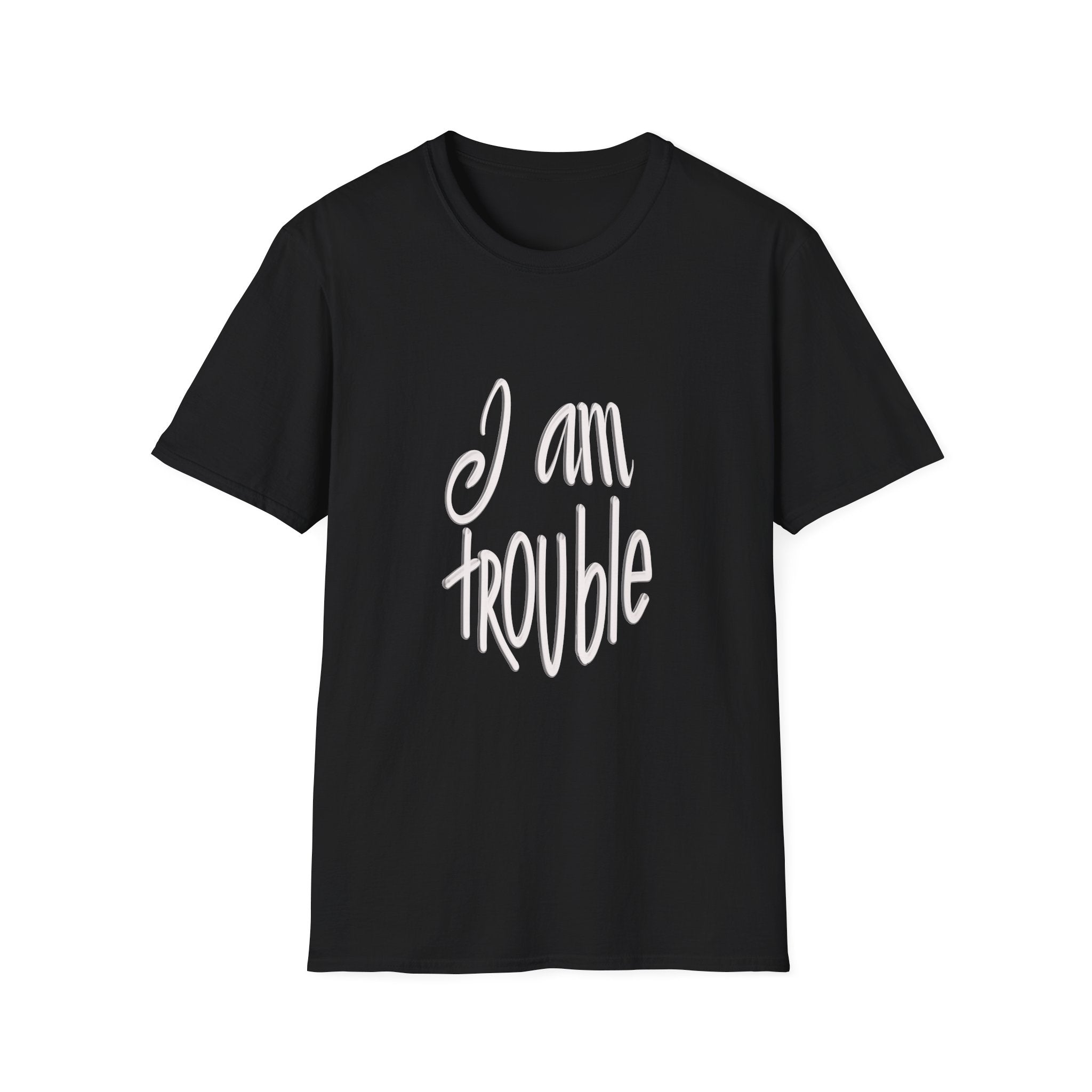 'I am Trouble' Statement Tee for Fun-Loving Individuals