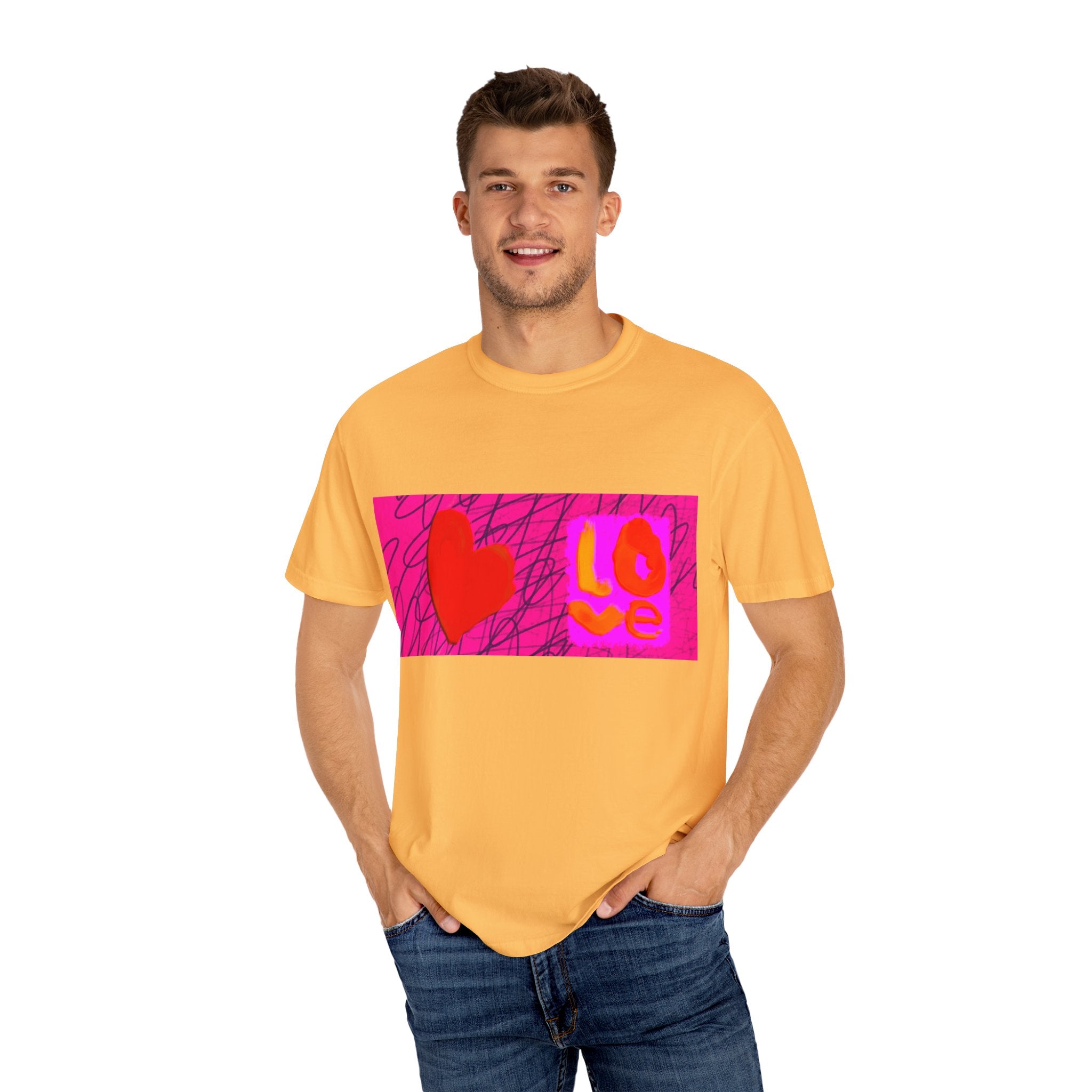 Love Vibes Unisex Garment-Dyed T-Shirt