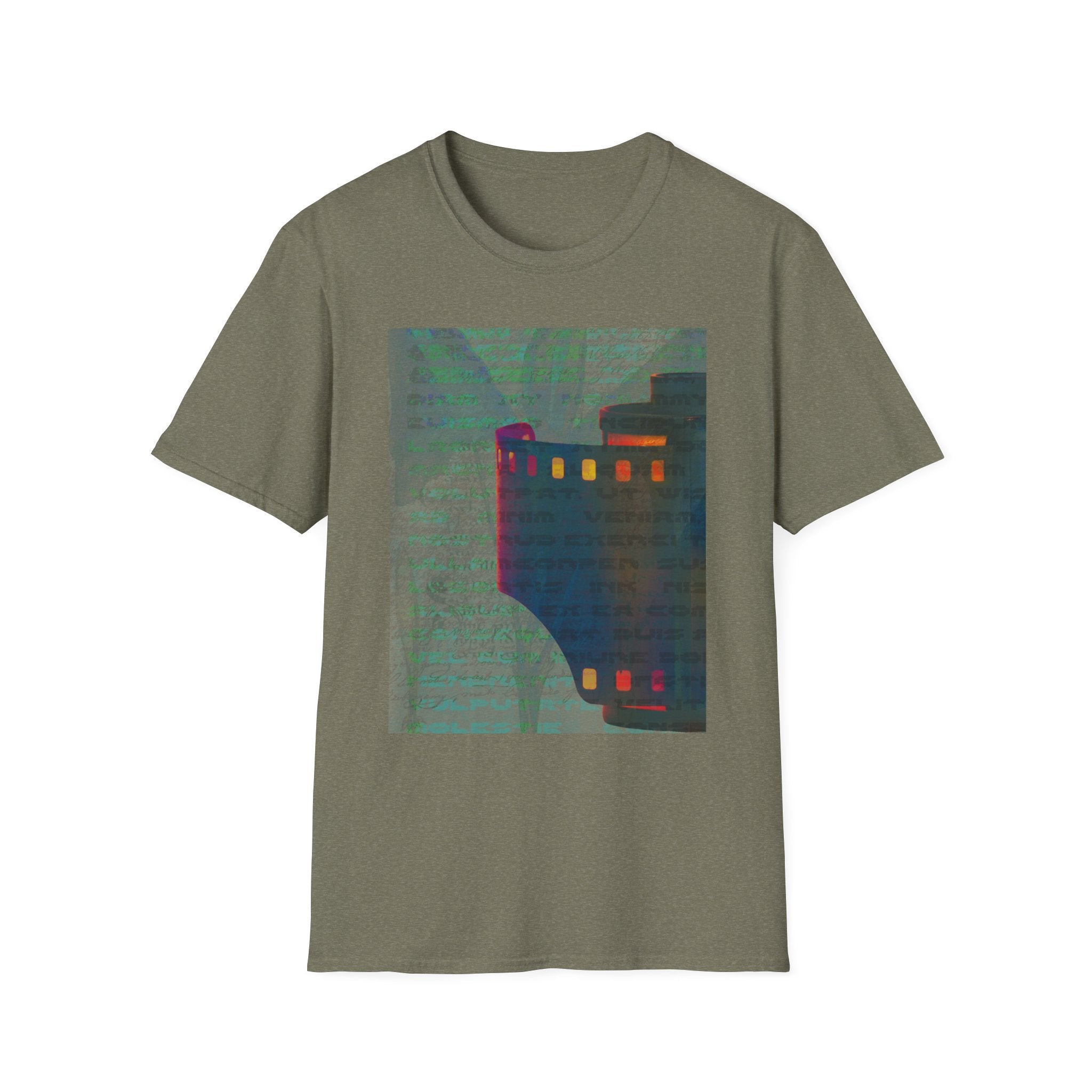 Artistic Unisex Softstyle T-Shirt - Modern Minimalist Design, Casual Wear, Everyday Top, Gift for Art Lovers, Unique Graphic Tee
