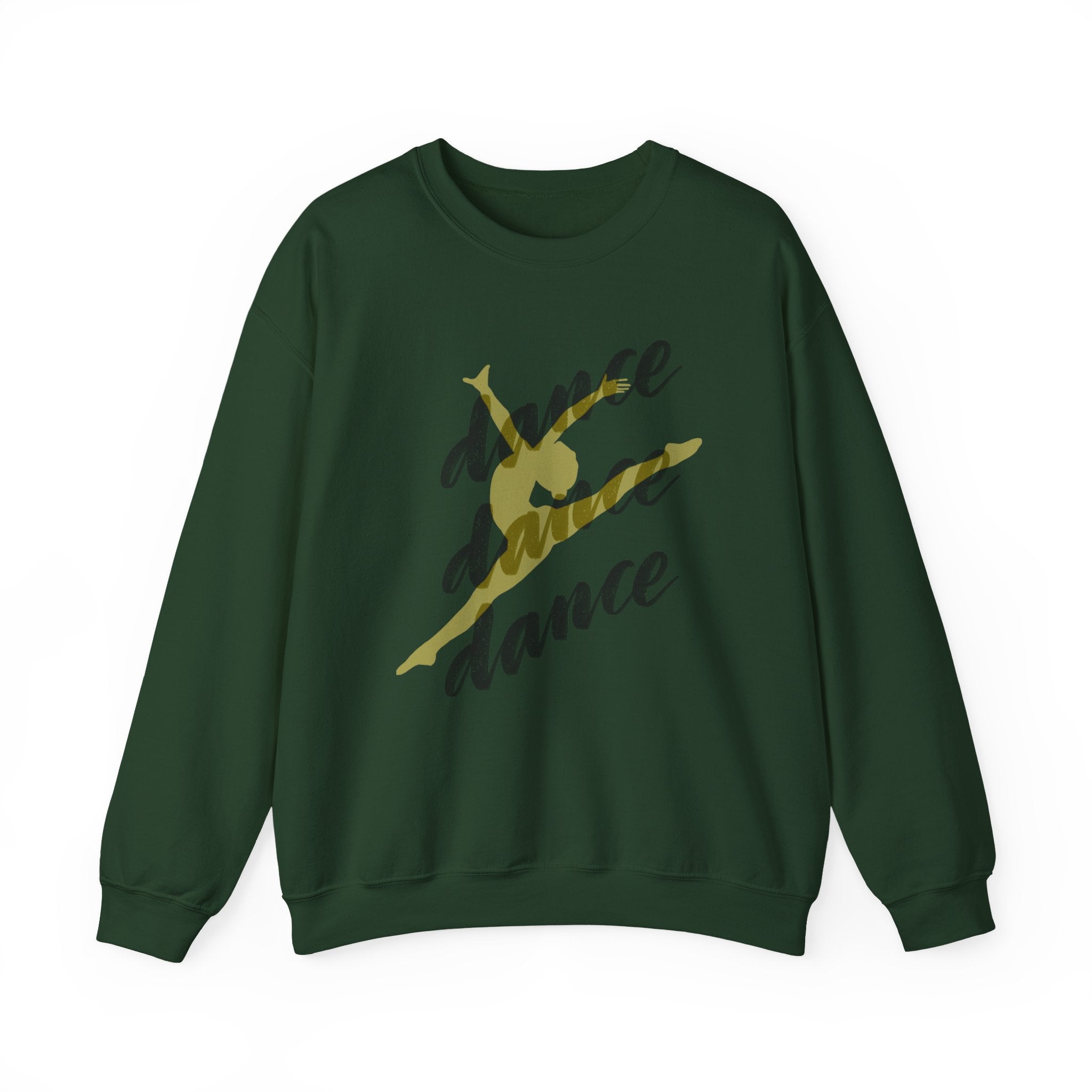 Dance Jump Crewneck Sweatshirt — Golden Silhouette