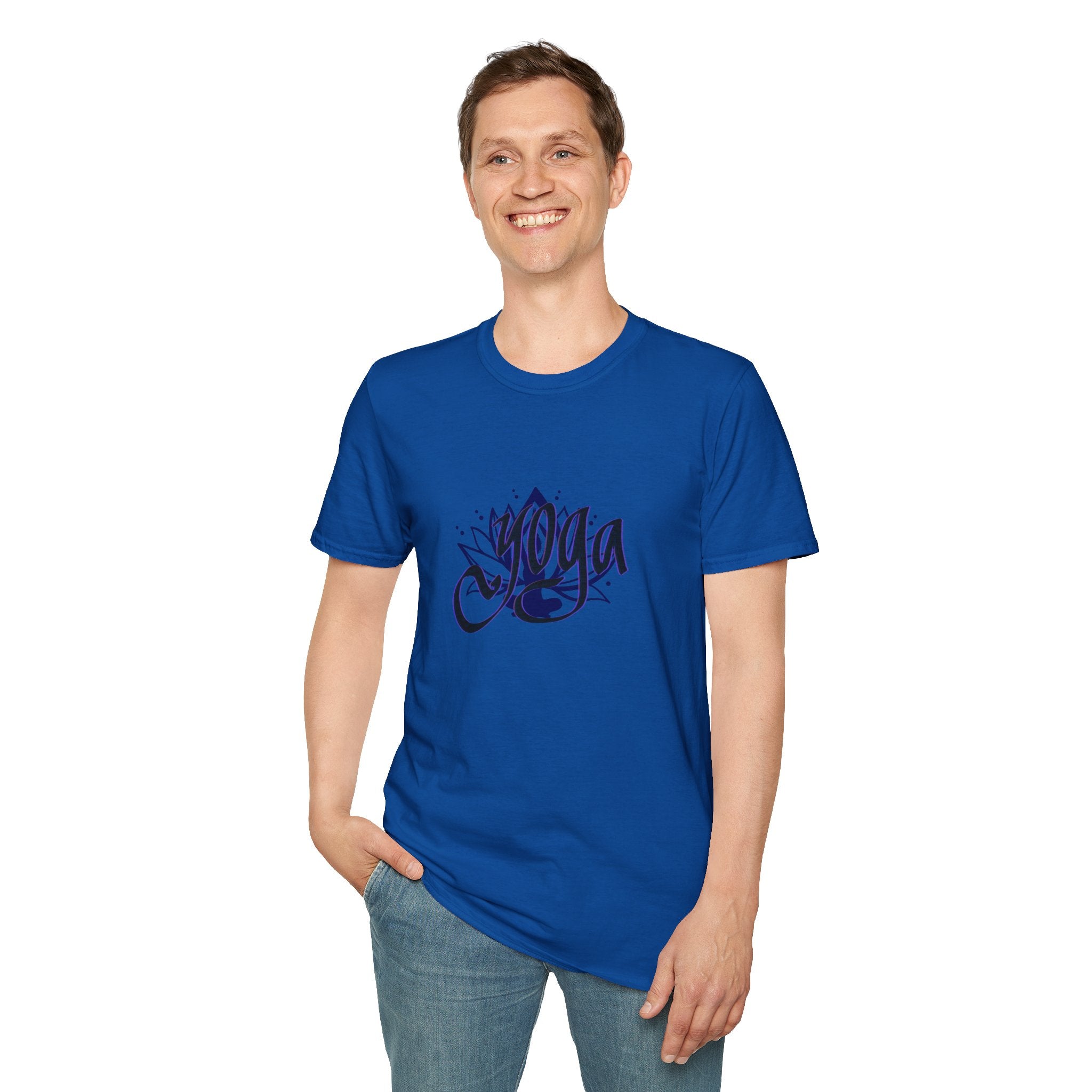 Yoga calligraphy Softstyle T-Shirt