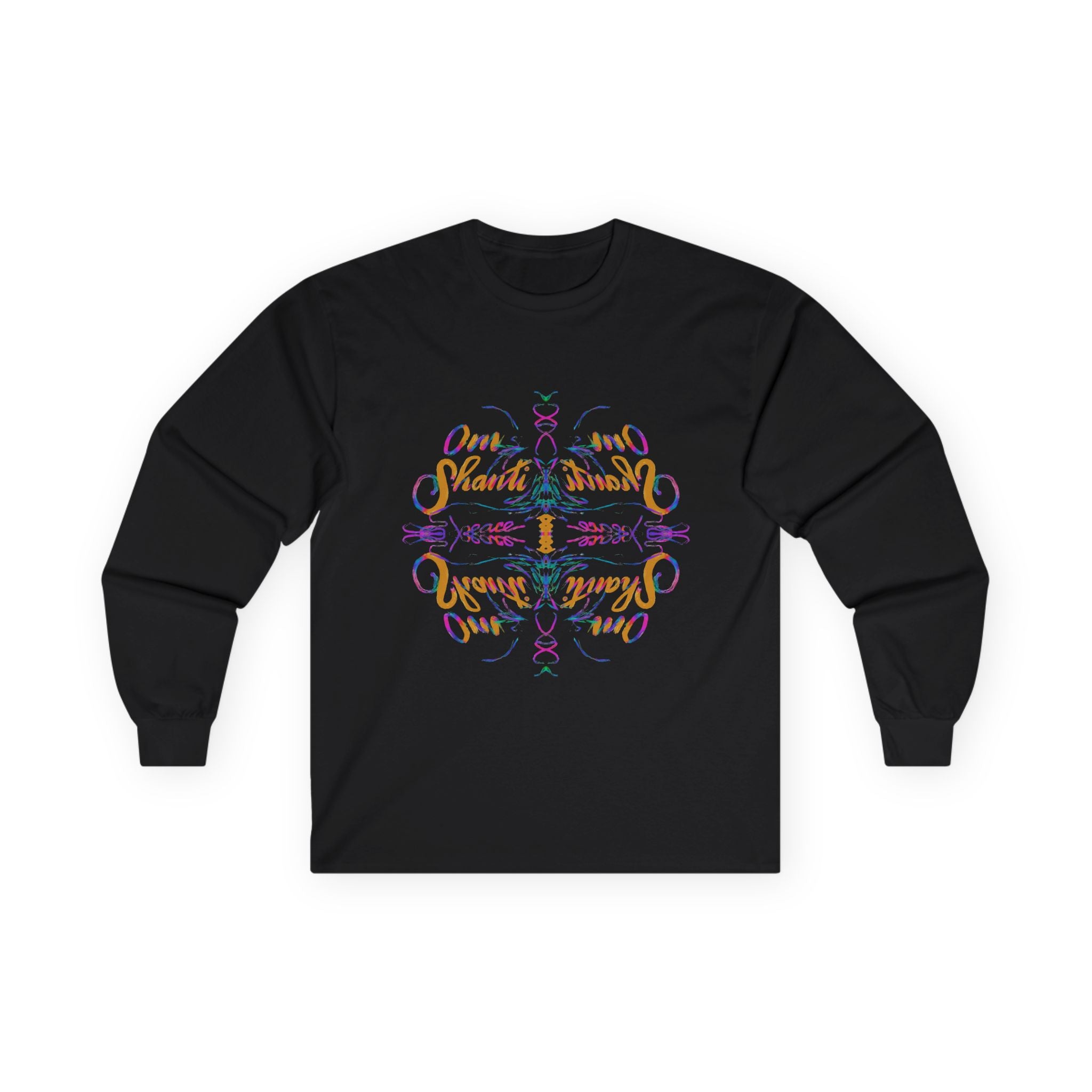Inspirational Long Sleeve Tee -OM SHANTI