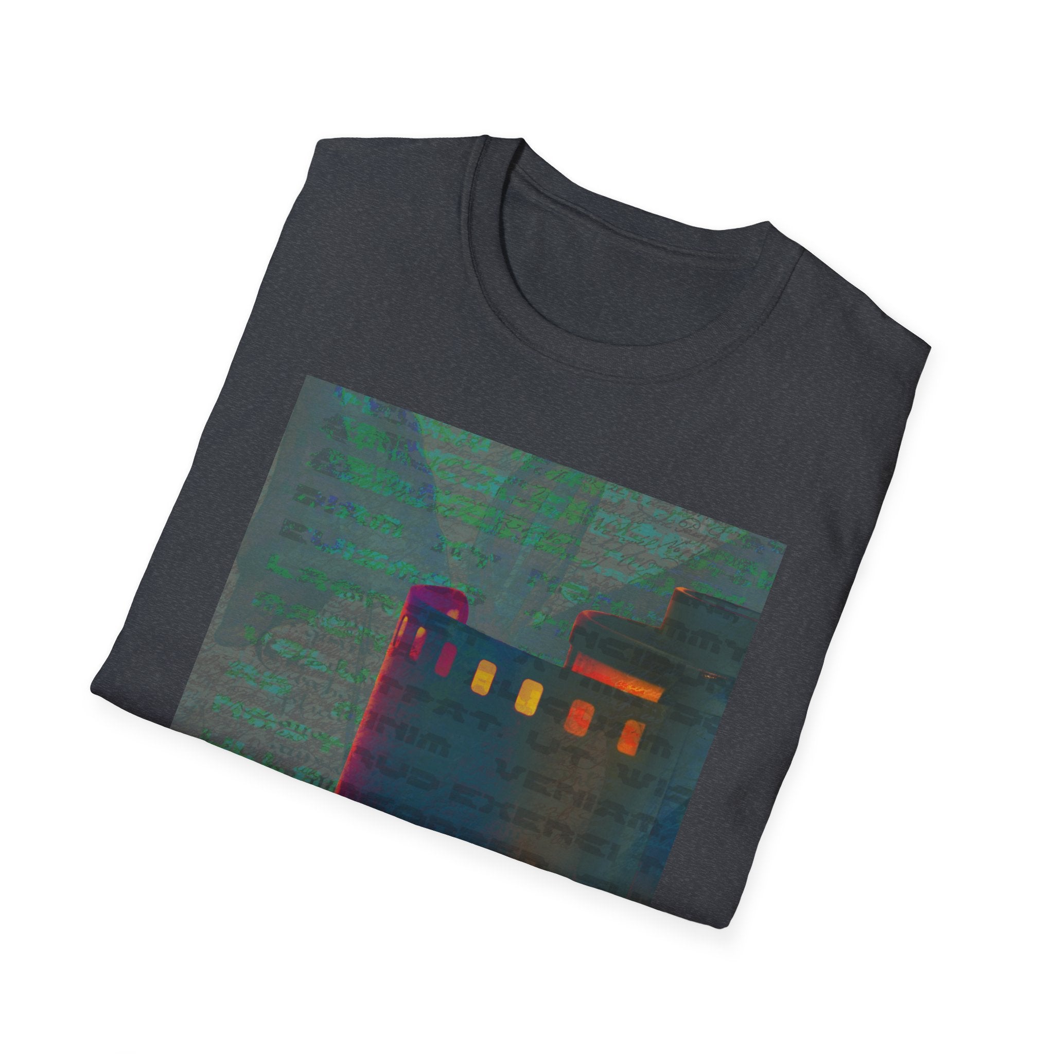 Artistic Unisex Softstyle T-Shirt - Modern Minimalist Design, Casual Wear, Everyday Top, Gift for Art Lovers, Unique Graphic Tee
