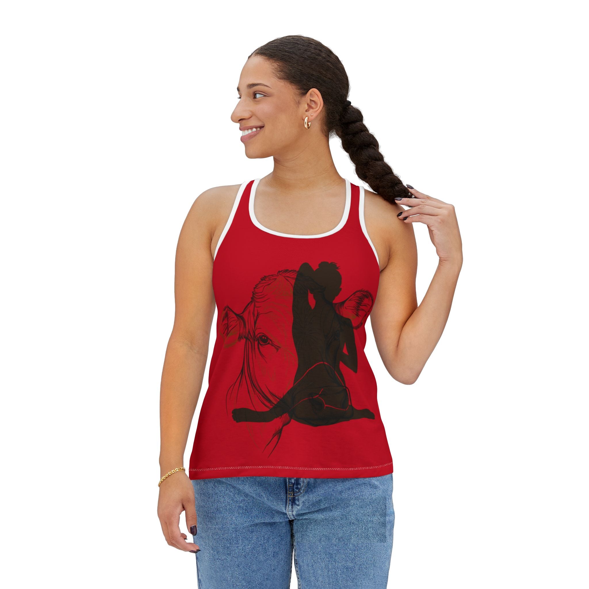 Cow Face Pose Yoga Tank Top