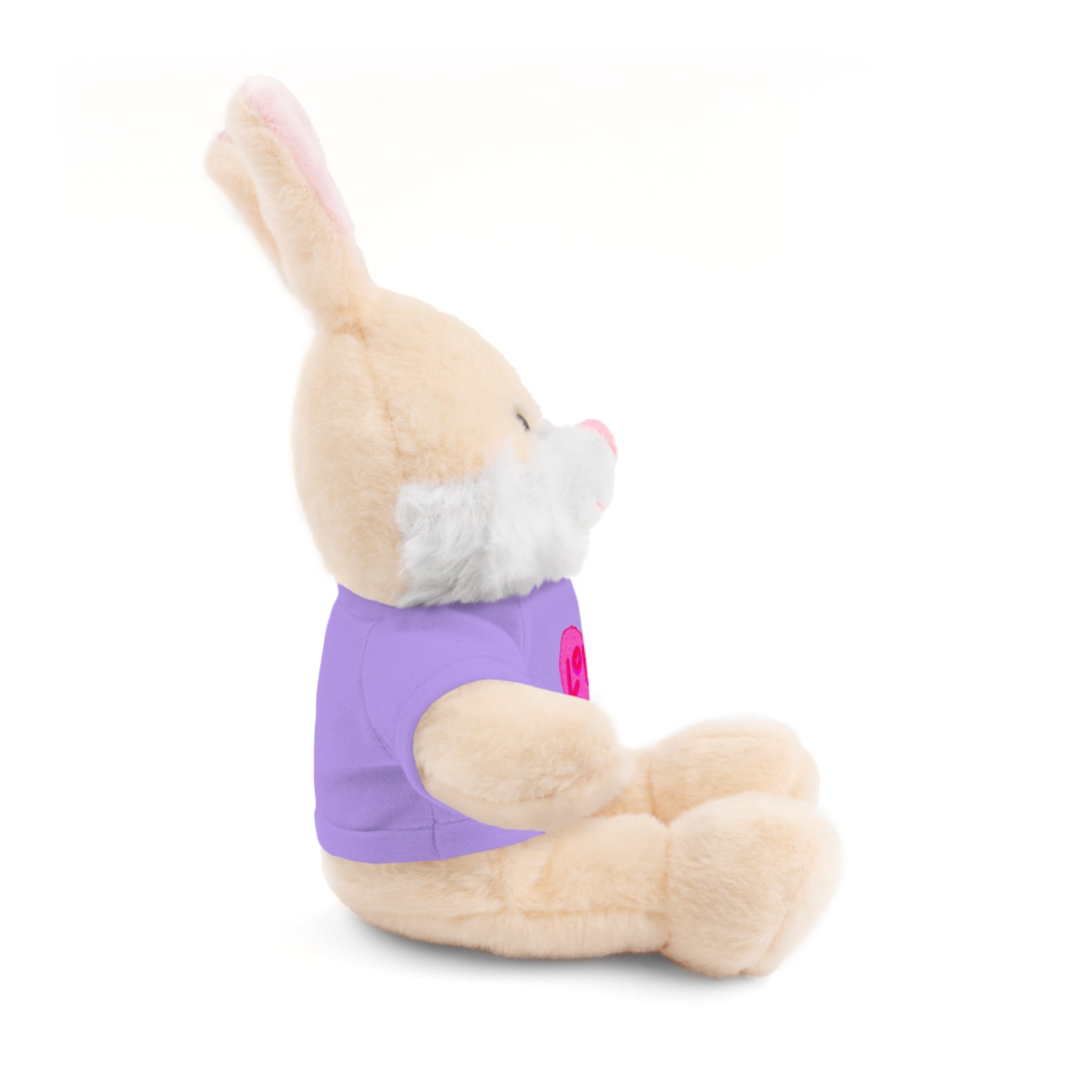 Love Bear Stuffed Animal in Custom Tee - Perfect Gift for Kids and Occasions