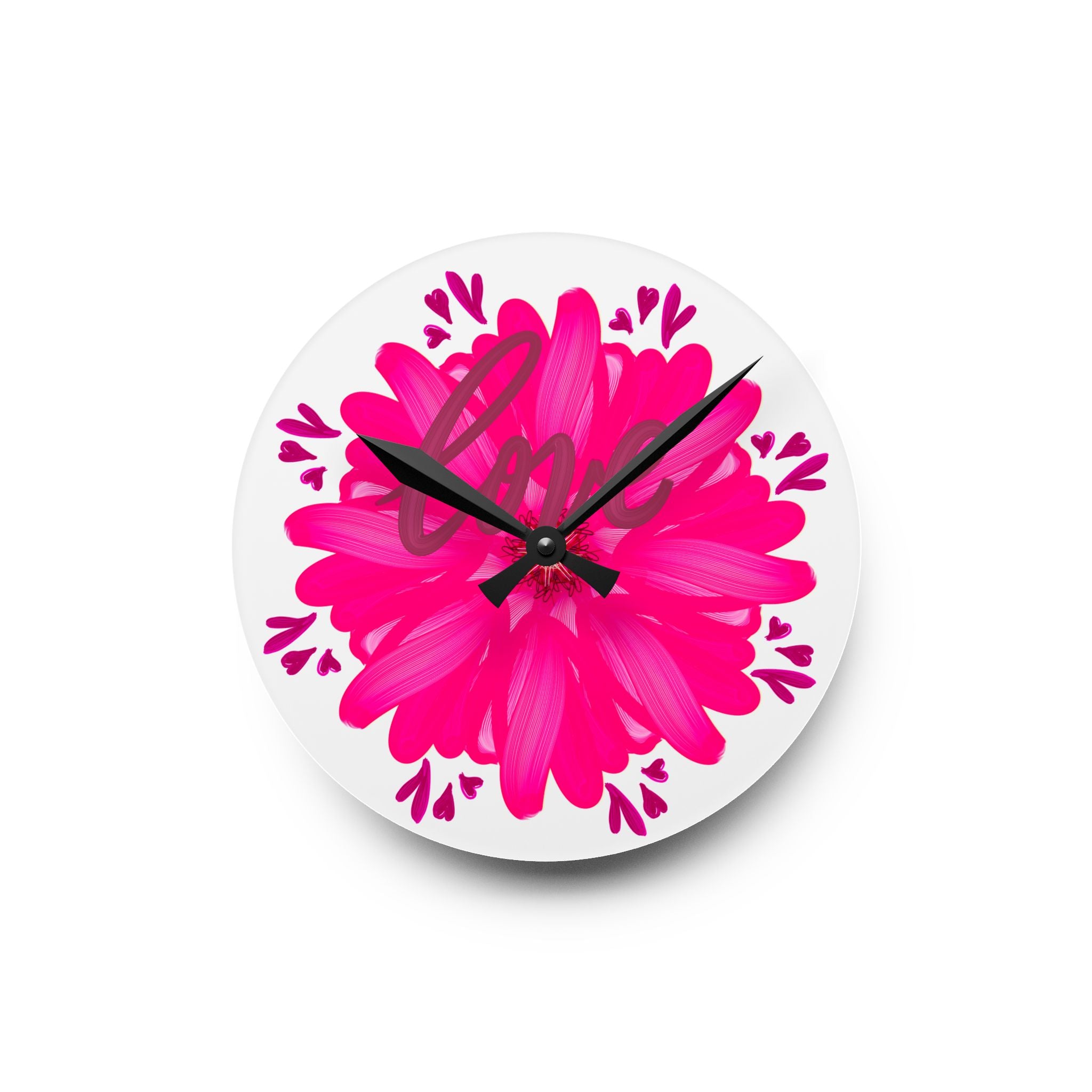 LOVE Acrylic Wall Clock