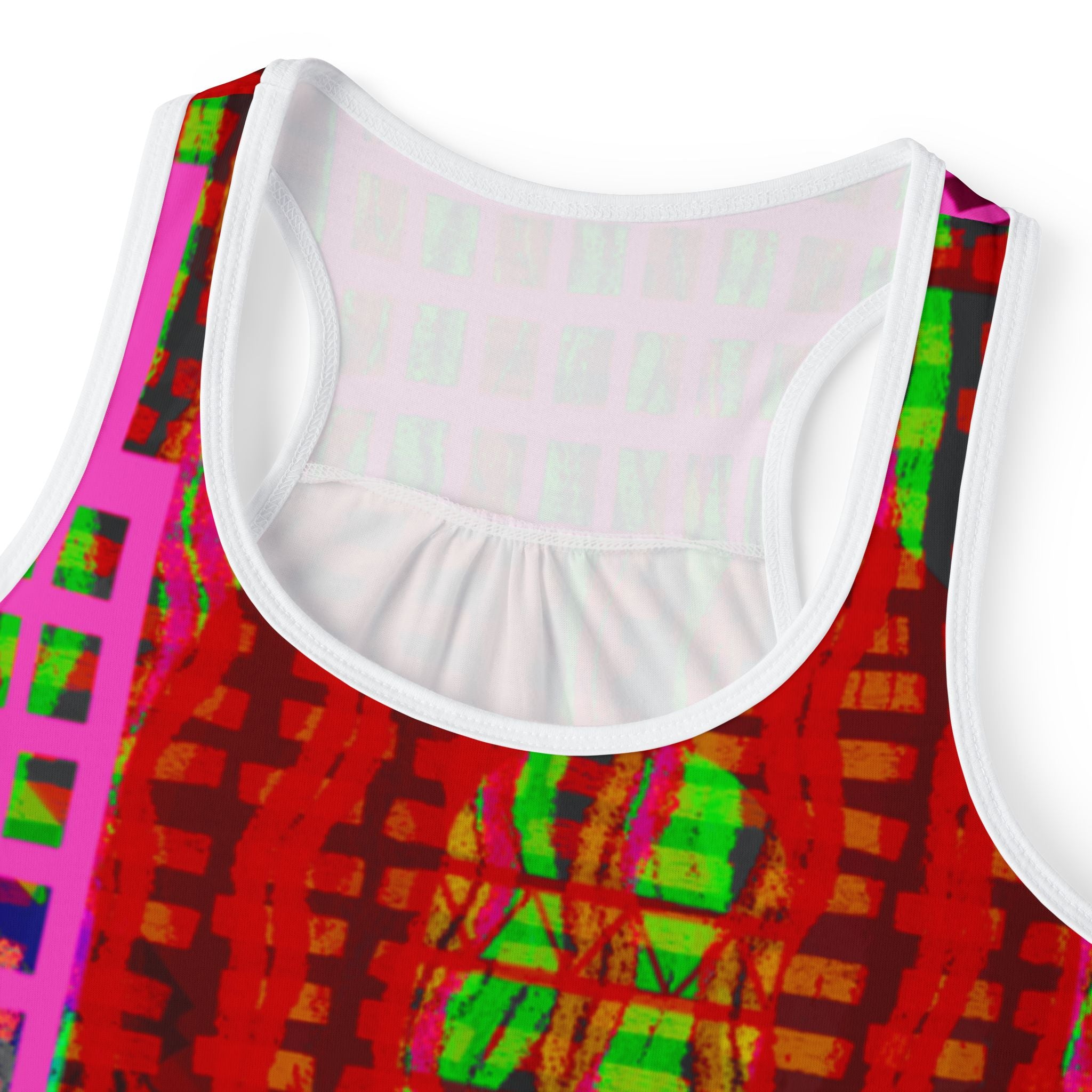 Vibrant Abstract Women's Tank Top - Colorful Summer Fashion