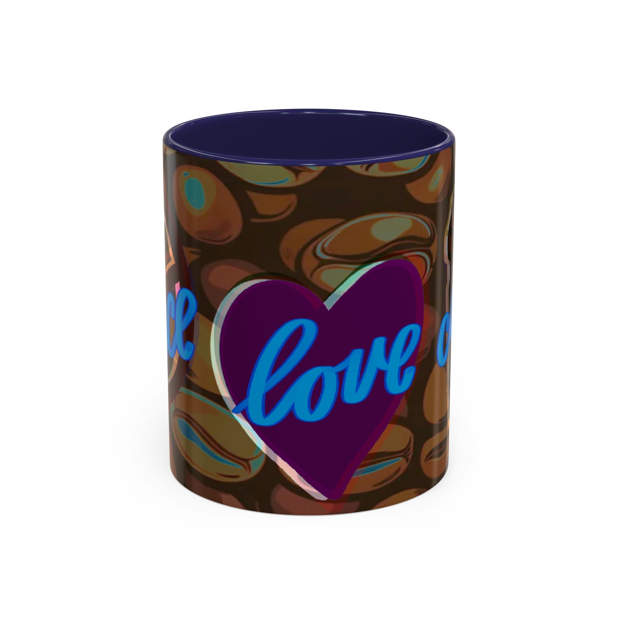 PEACE LOVE COFFEE Accent Coffee Mug (11 oz)