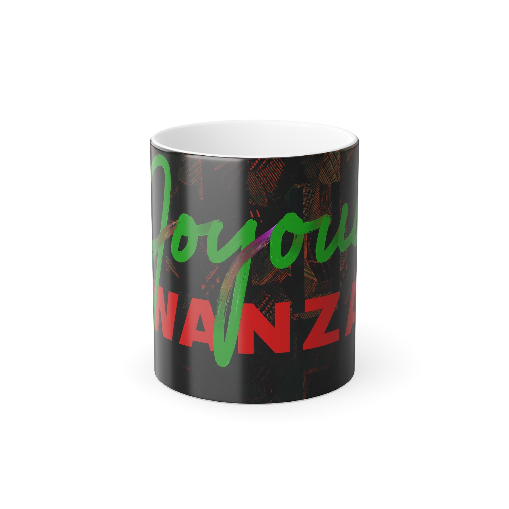 Color Morphing Mug -JOYOUS KWANZAA- Magic Mug 11oz