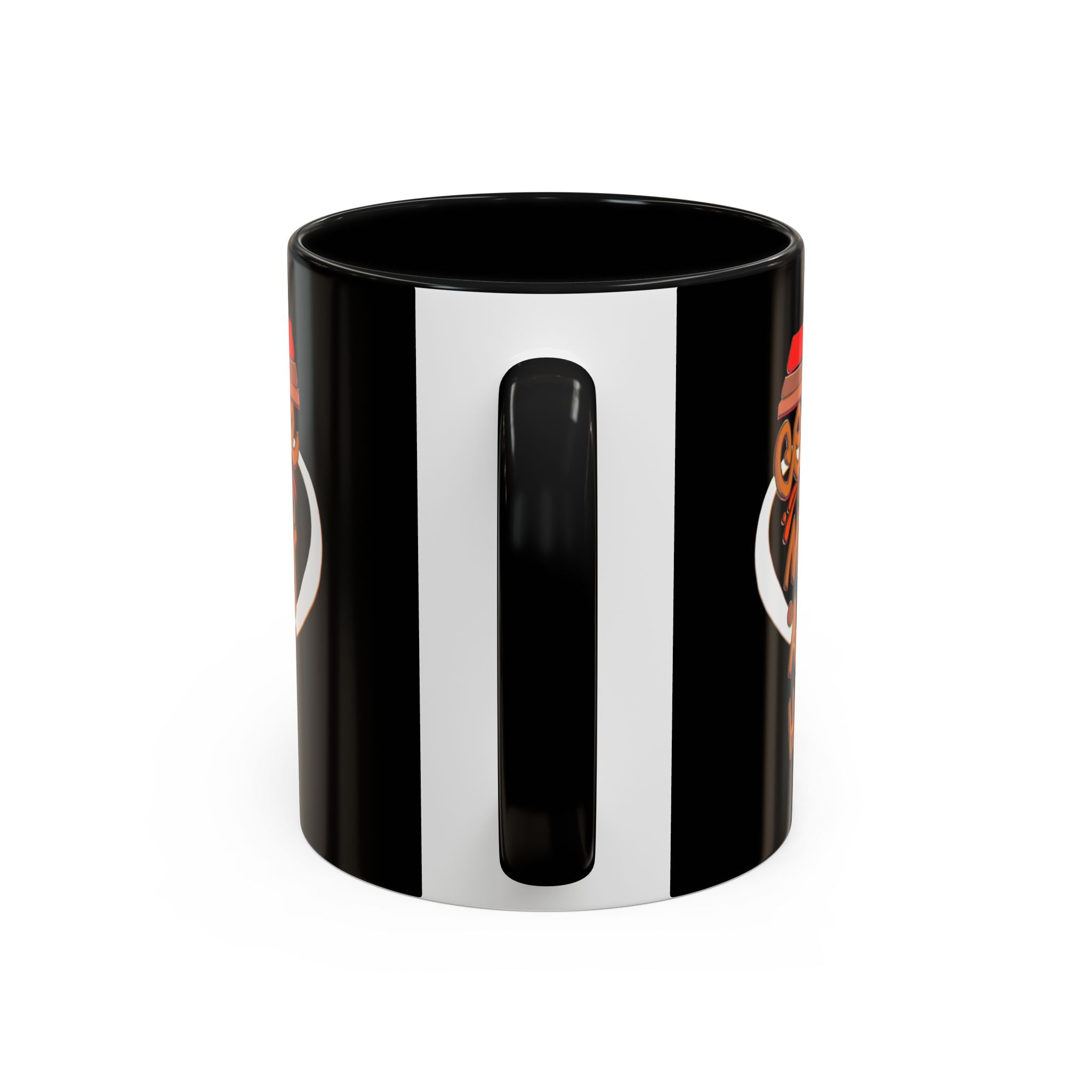 COFFEE MAKES ME HAPPY Hand-Drawn Design Accent Coffee Mug (11oz)