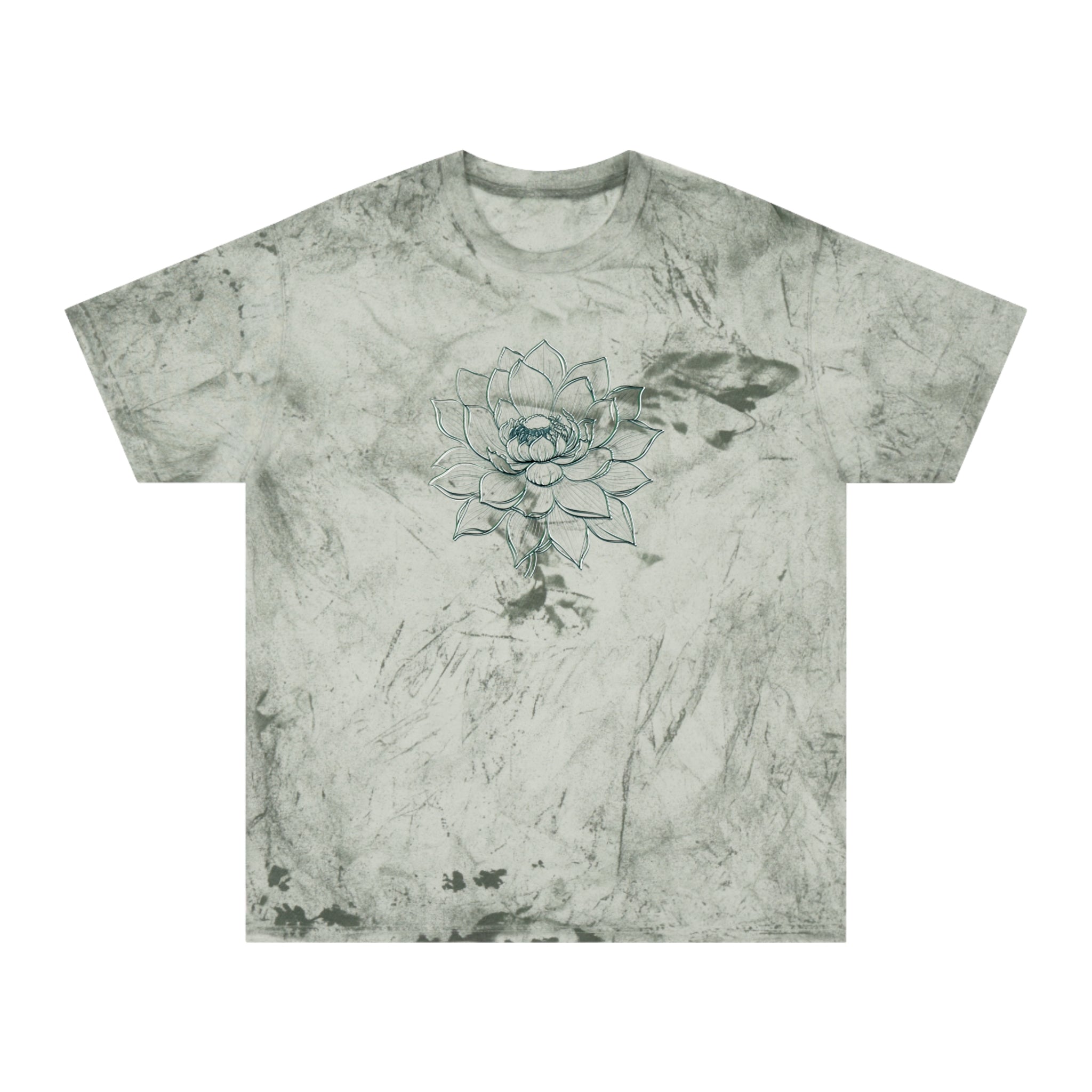 Lotus Flower Unisex Tie-Dye T-Shirt - Perfect for Mindfulness, Spring Celebrations & Casual Wear