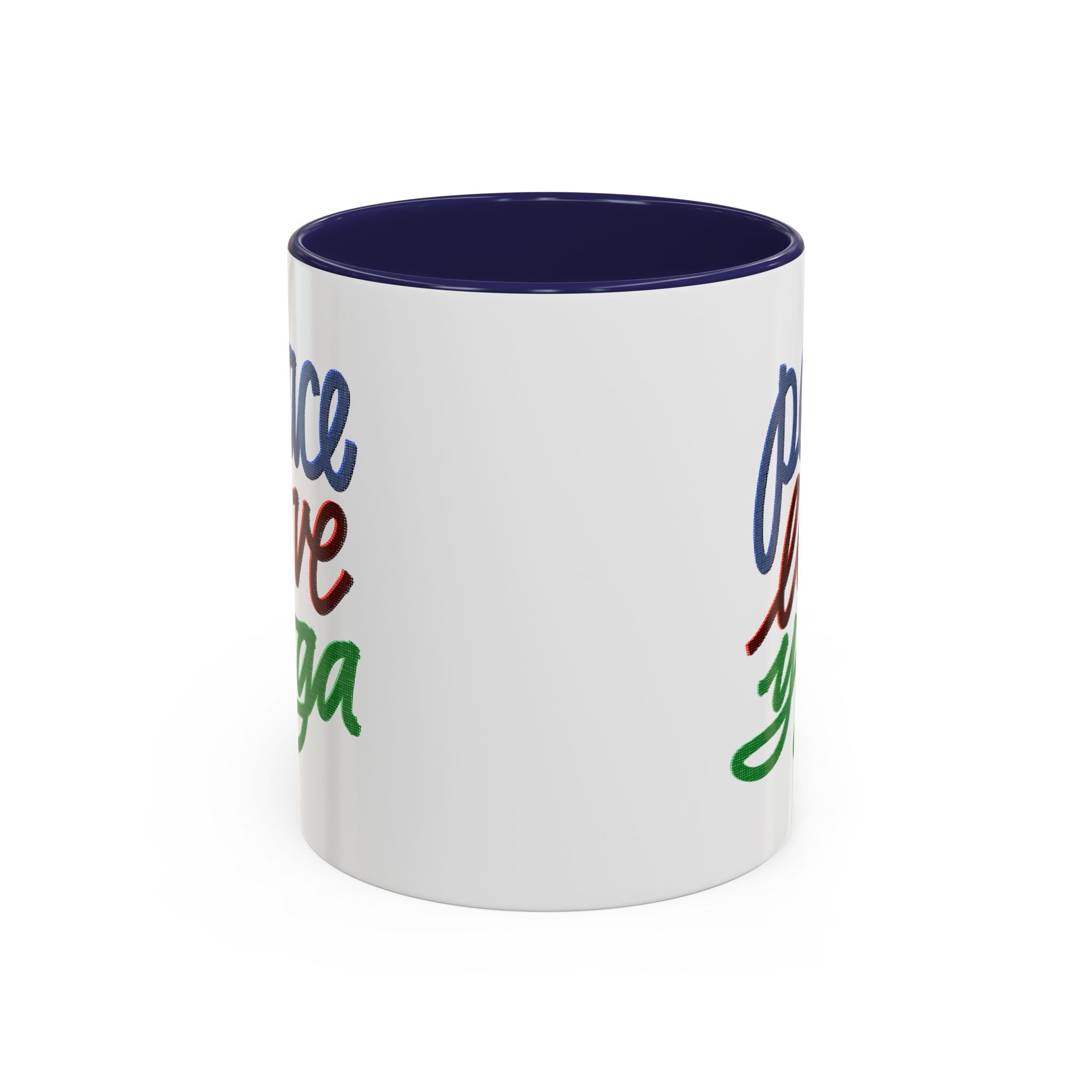 PEACE LOVE YOGA 11 oz Coffee Mug
