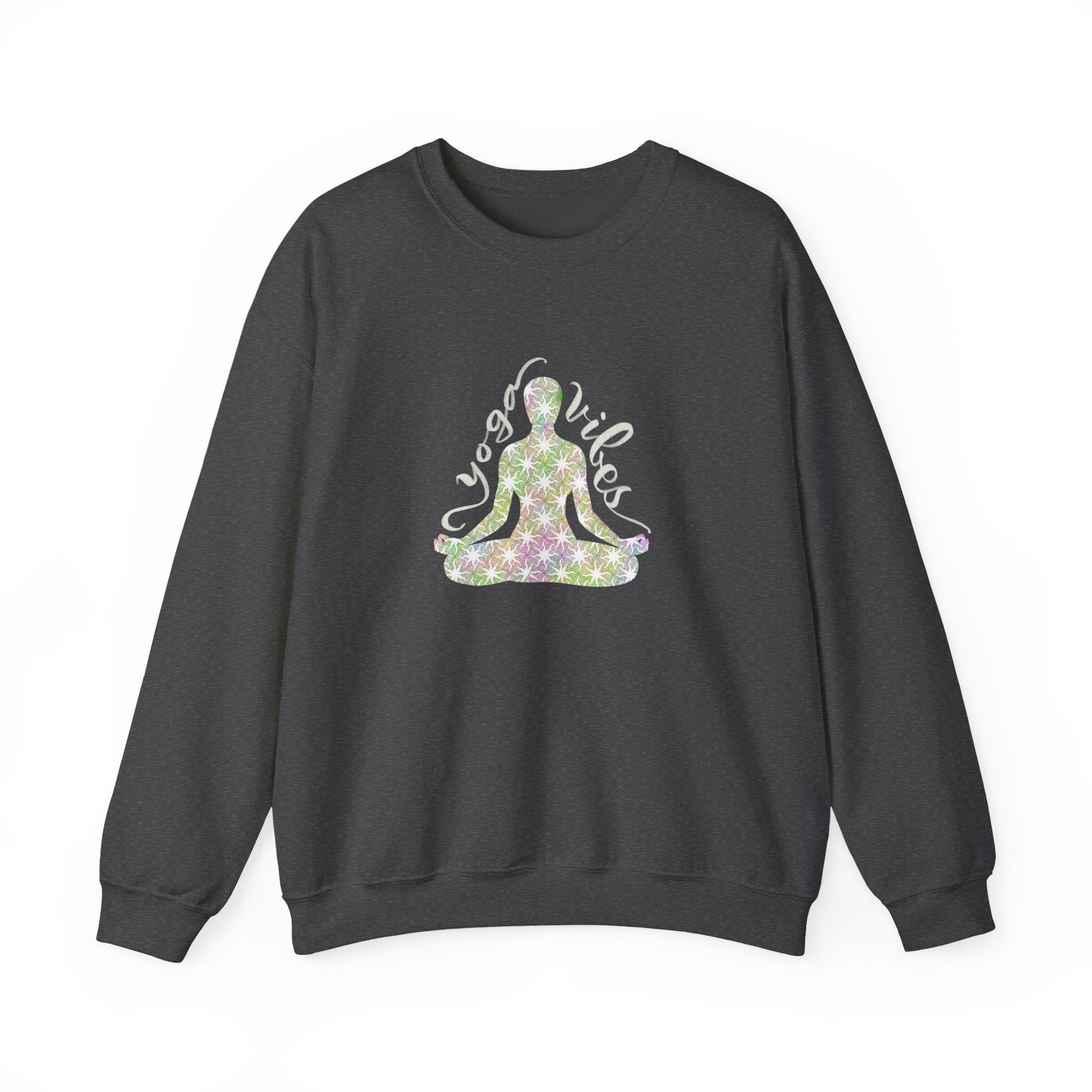 Meditation Yoga Sweatshirt — Peaceful Lotus Pose Graphic Crewneck