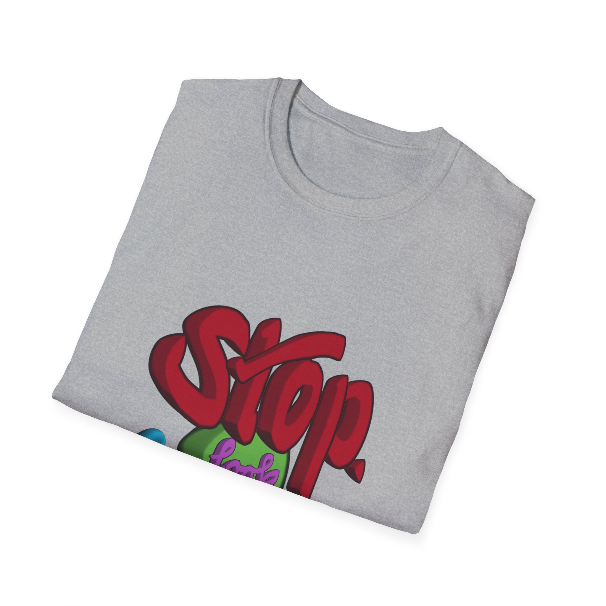 STOP LOOK LISTEN Unisex Softstyle T-Shirt