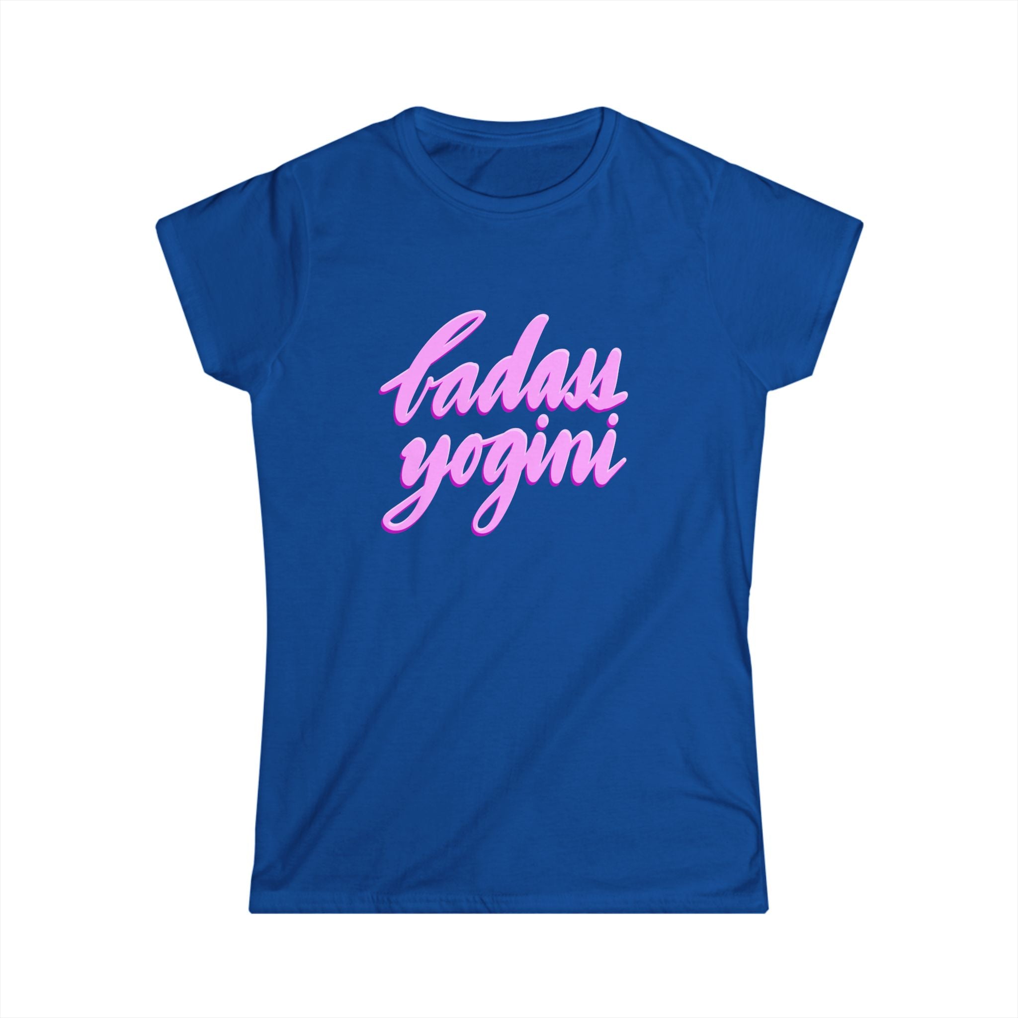 'Badass Yogini' Women's Softstyle Tee - Empowering T-Shirt for Yoga Lovers