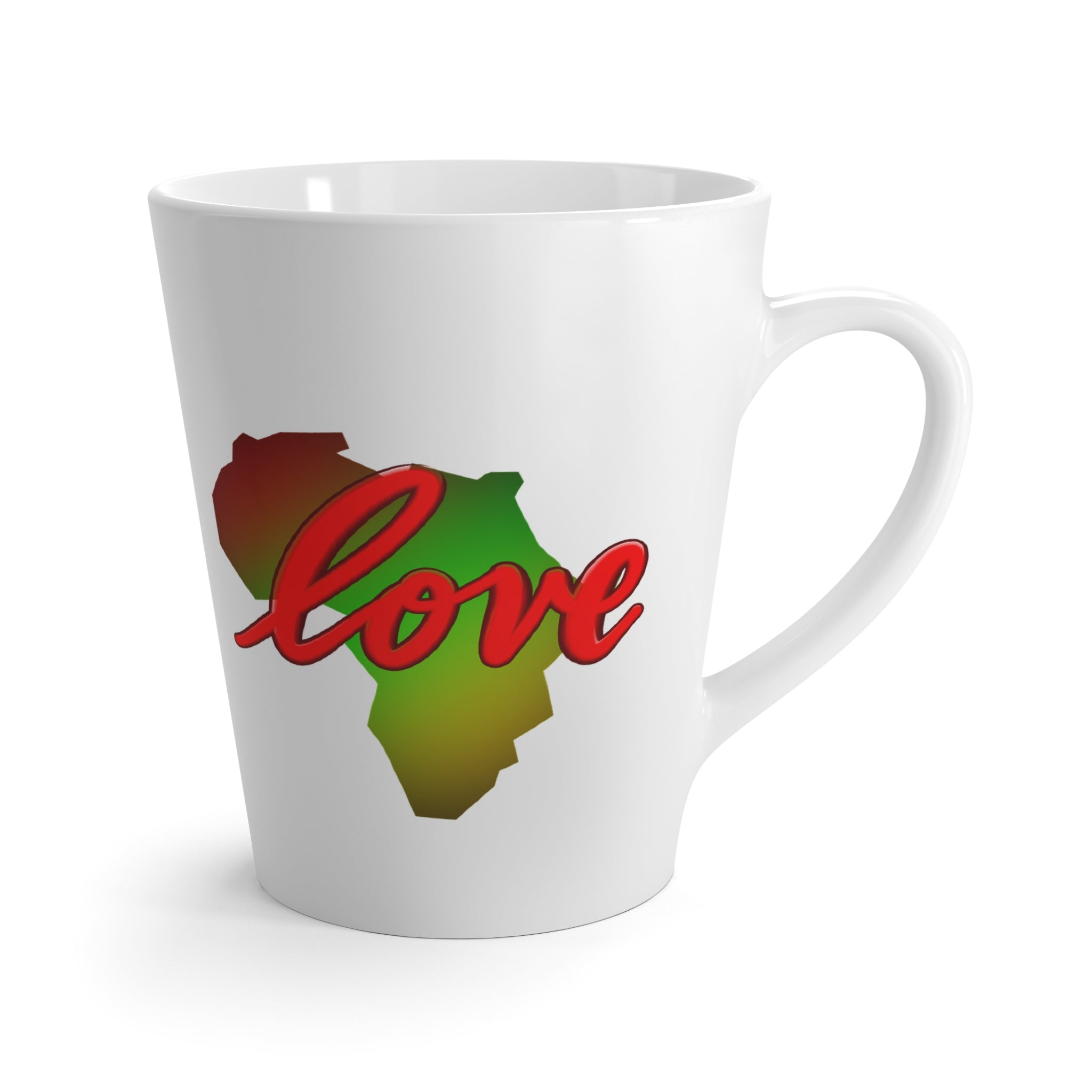 Africa Love Latte Mug — Pan-African Colors Coffee Cup