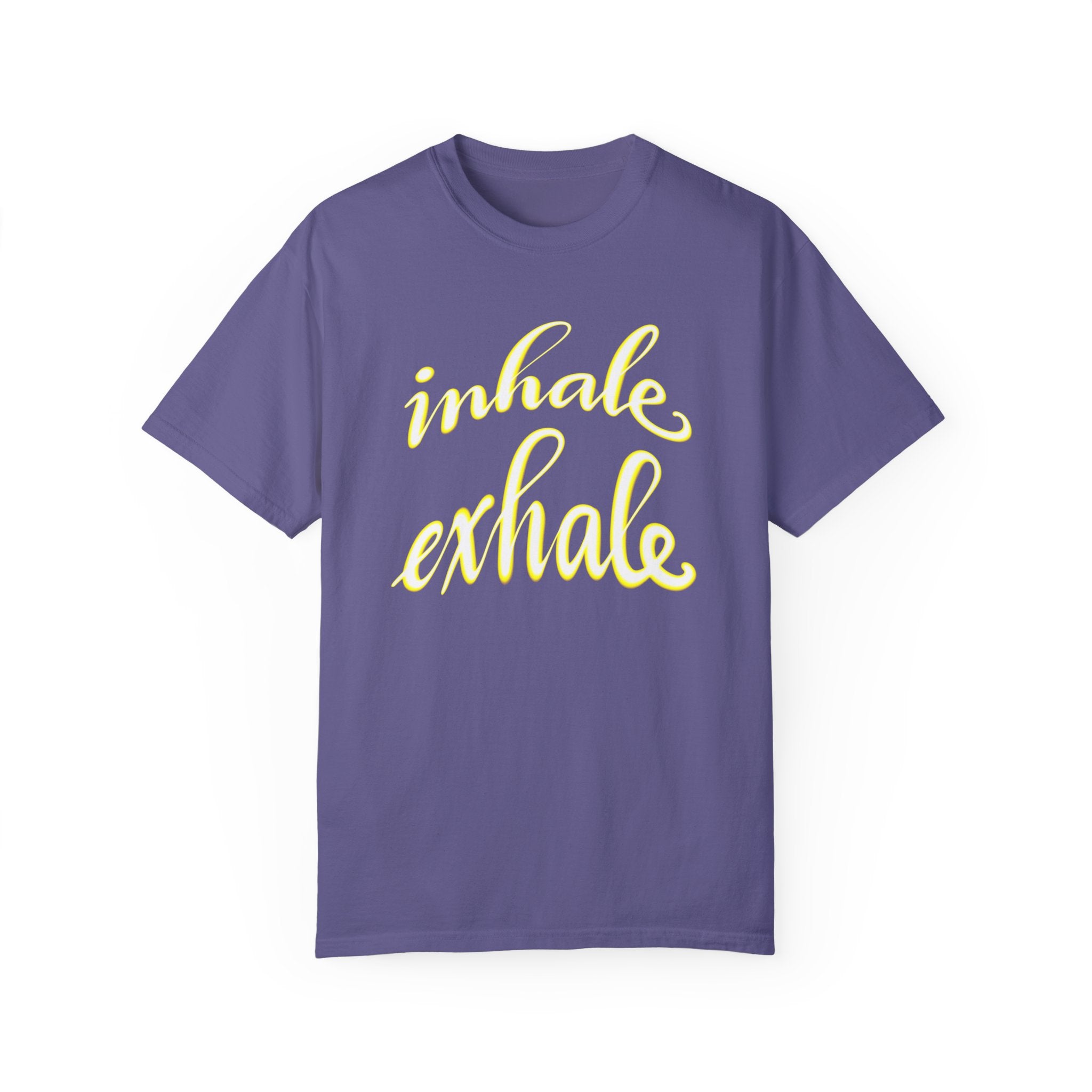INHALE EXHALE Unisex Garment-Dyed T-shirt