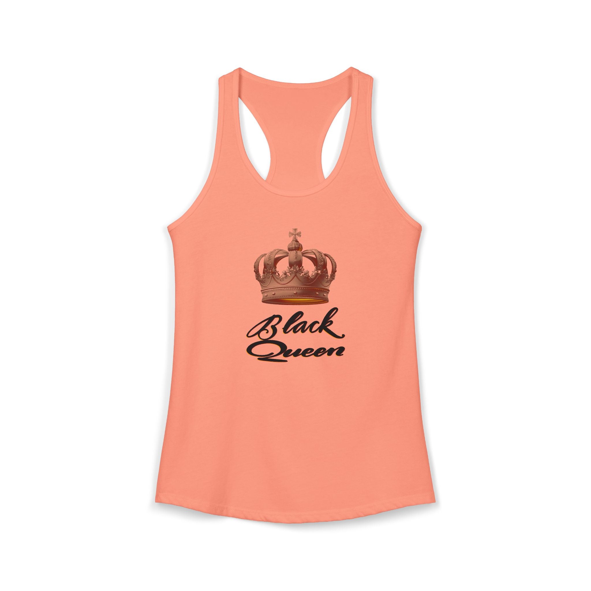 Black Queen Hand-Drawn Calligraphy Racerback Tank — Black History Month