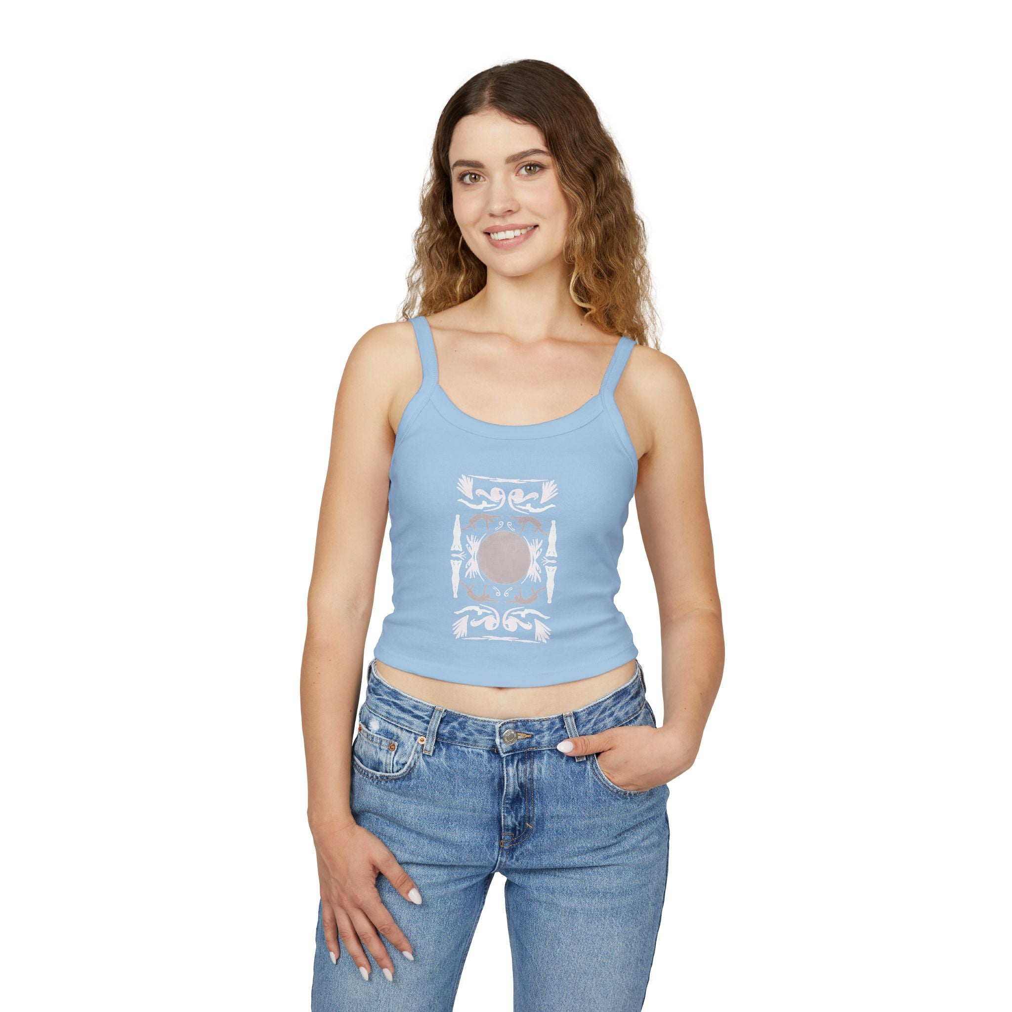 Chic Women's Spaghetti Strap Tank Top - Casual Summer Wear, Beach Vacation, Festival Outfit, Gift for Her, Comfortable Essentials