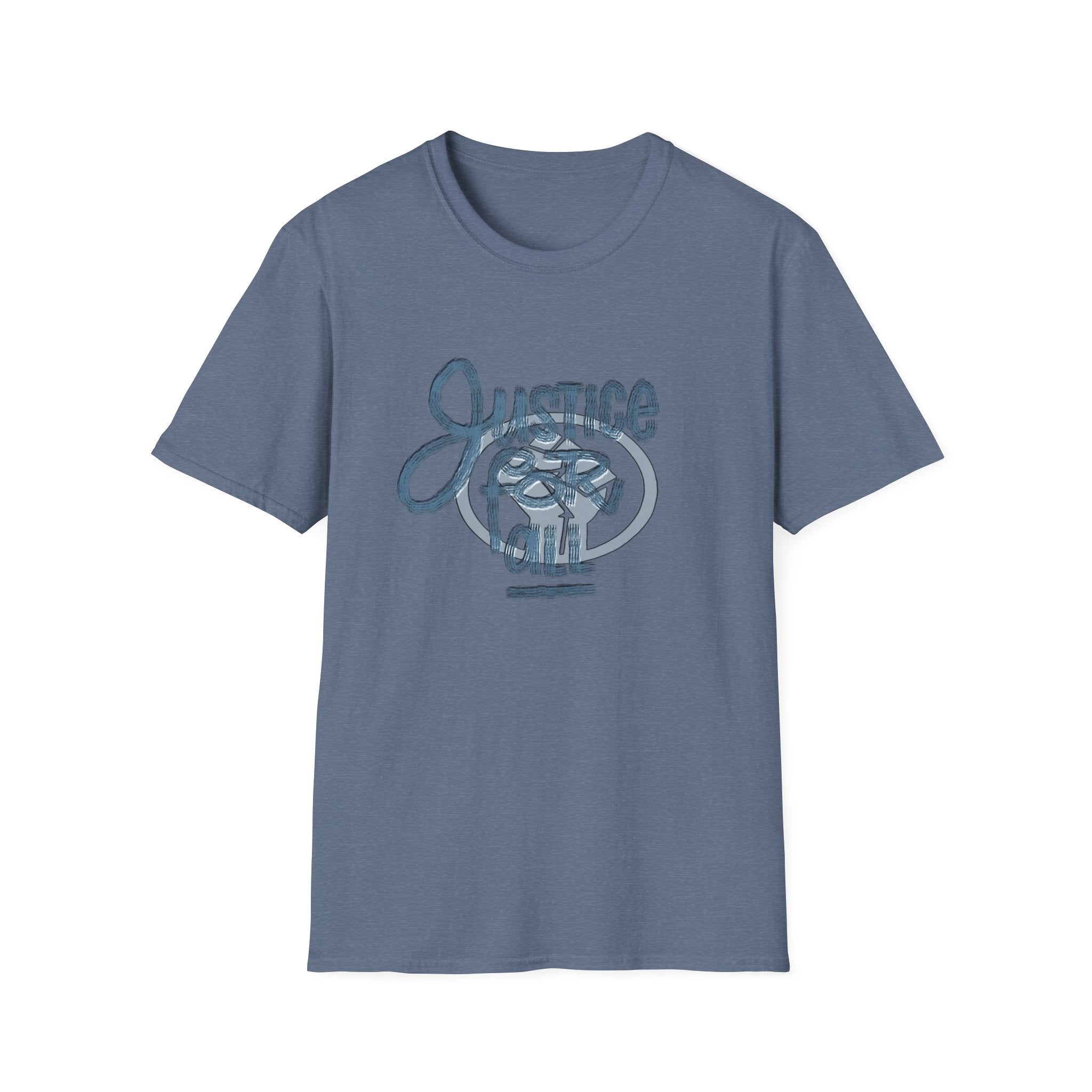 Justice for All Unisex Softstyle T-Shirt - Casual Comfort Tee for Activists