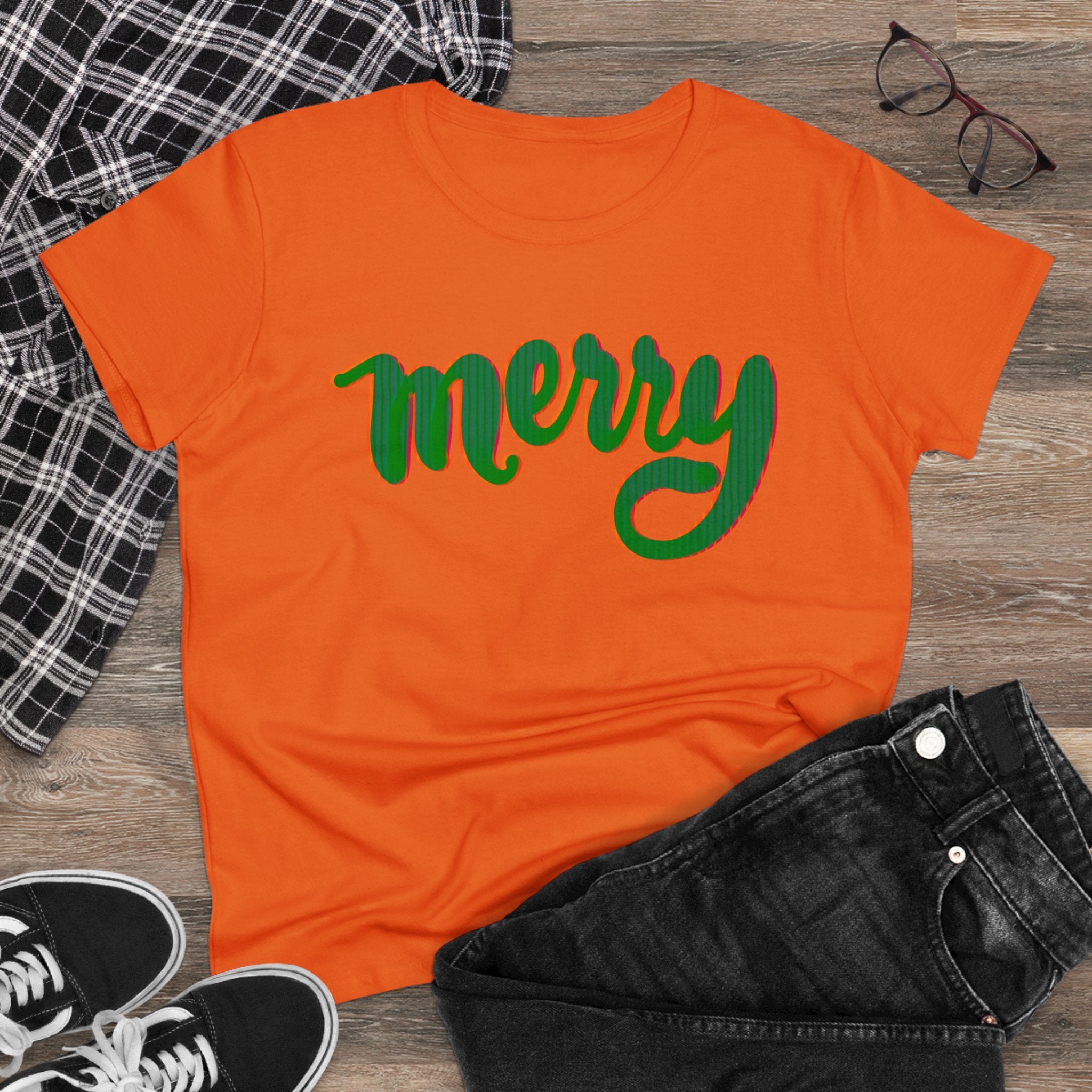 MERRY Women's Midweight Cotton Tee