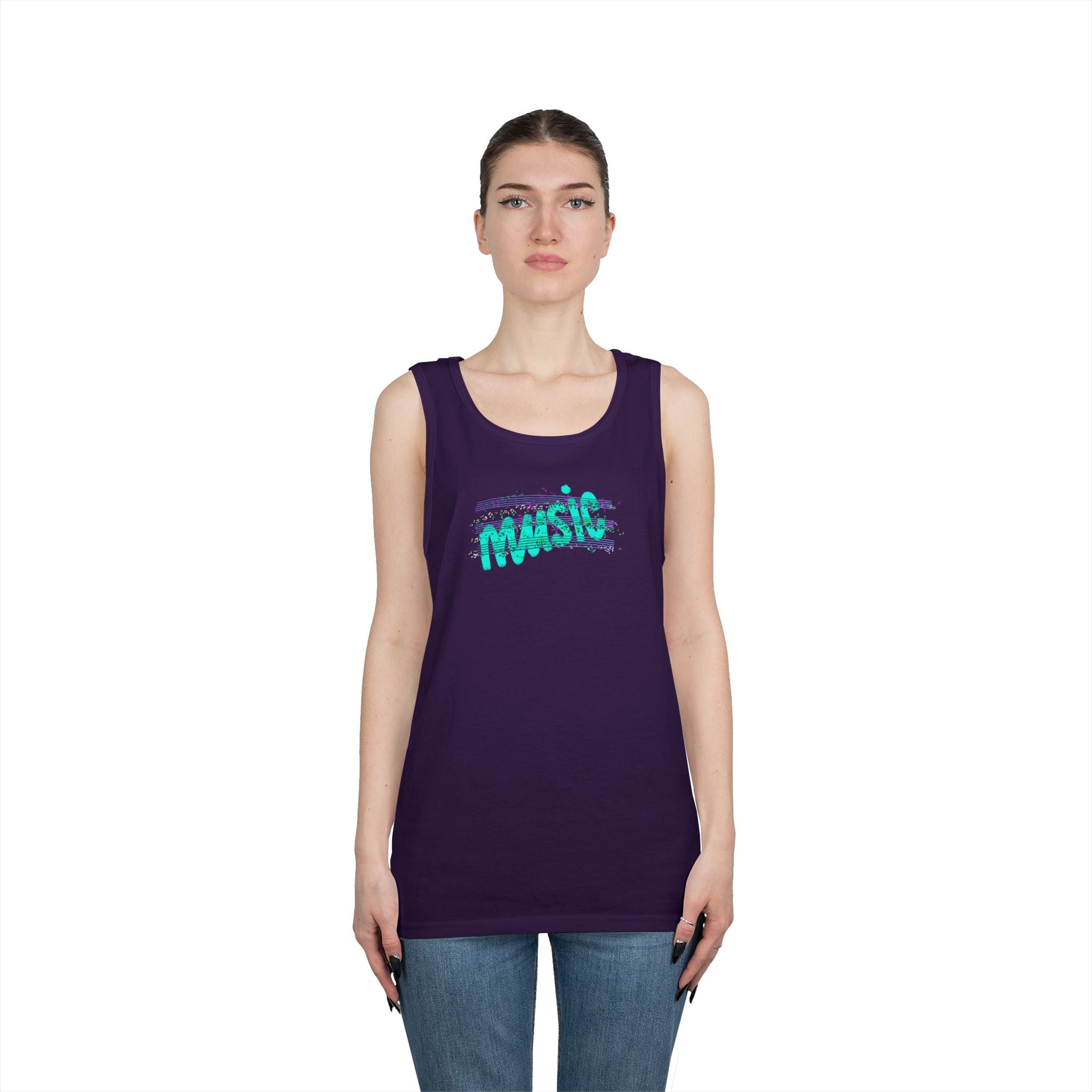 Music Vibes Unisex Heavy Cotton Tank Top