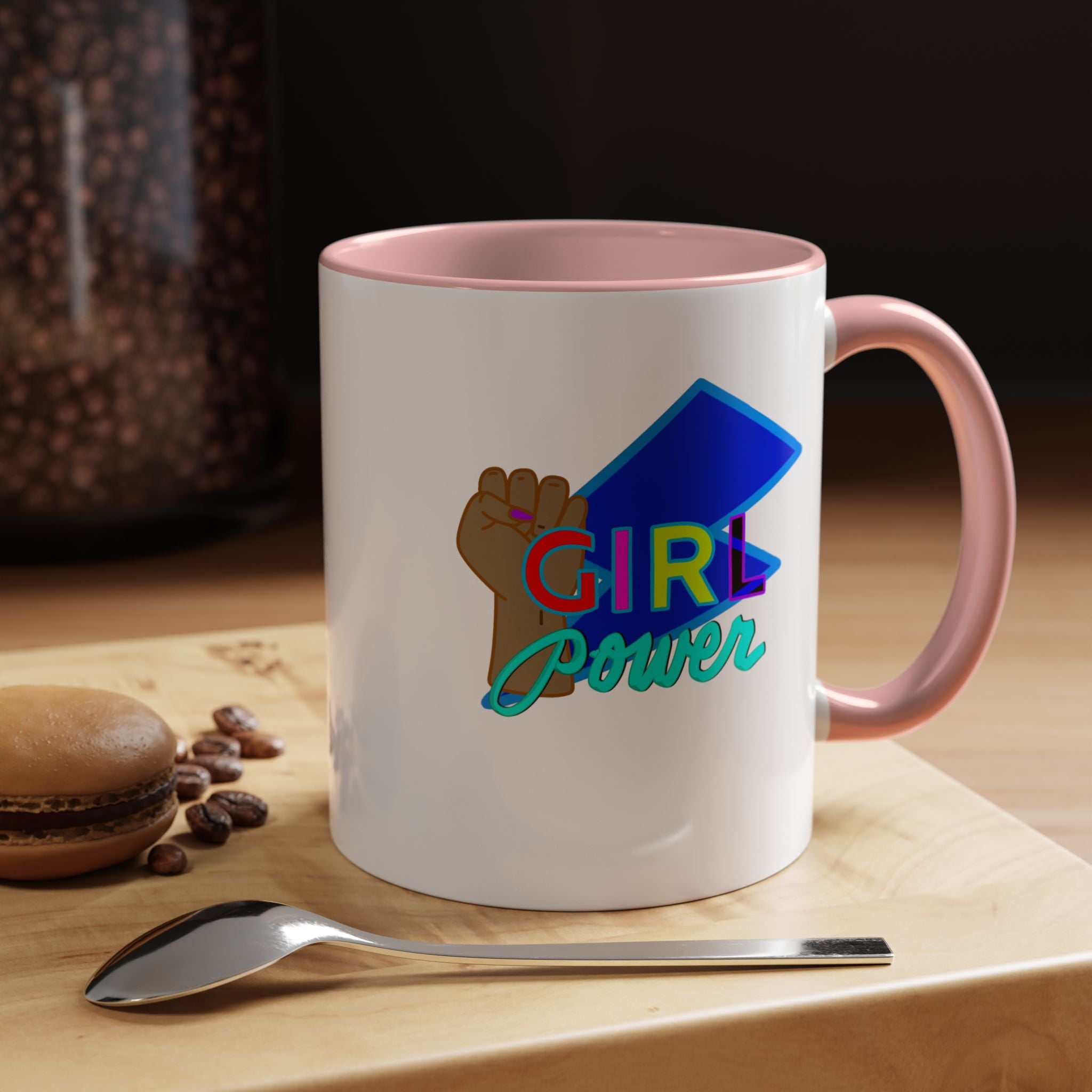 GIRL POWER Accent Coffee Mug (11 oz)