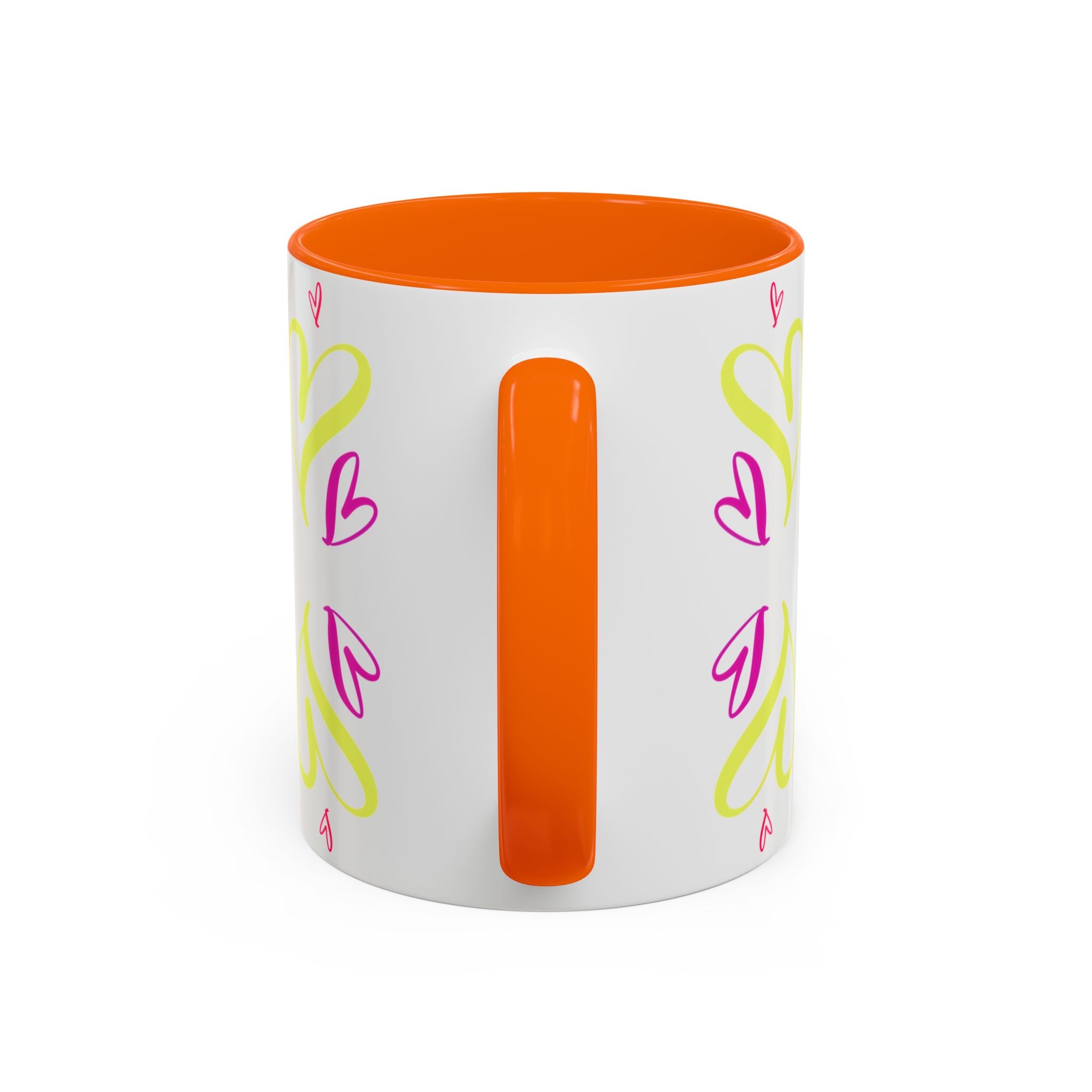 Colorful Heart Accent Coffee Mug | Perfect Gift for Valentine’s Day, Birthdays, Love Notes, and Cozy Mornings