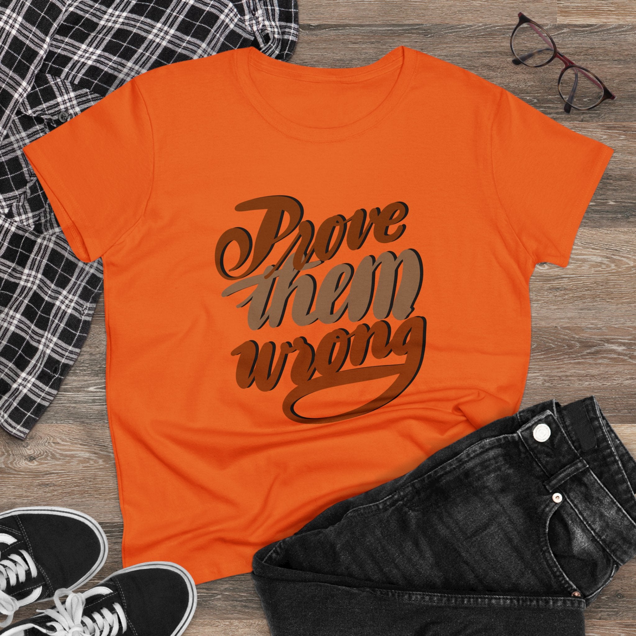 PROVE THEM WRONG Women's Midweight Cotton Tee