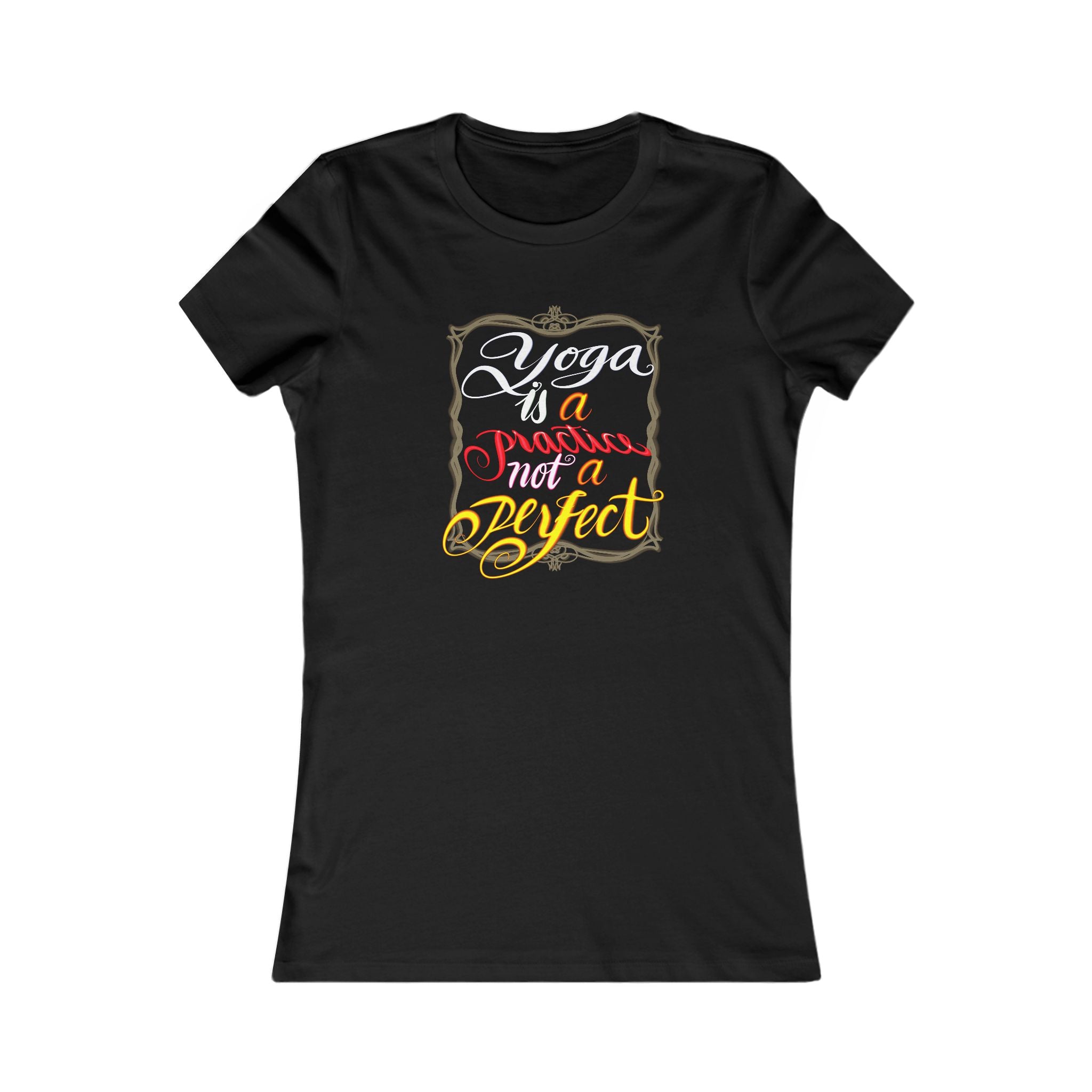 Lotus Flower Women's Favorite Tee - Relaxed Fit Black T-Shirt