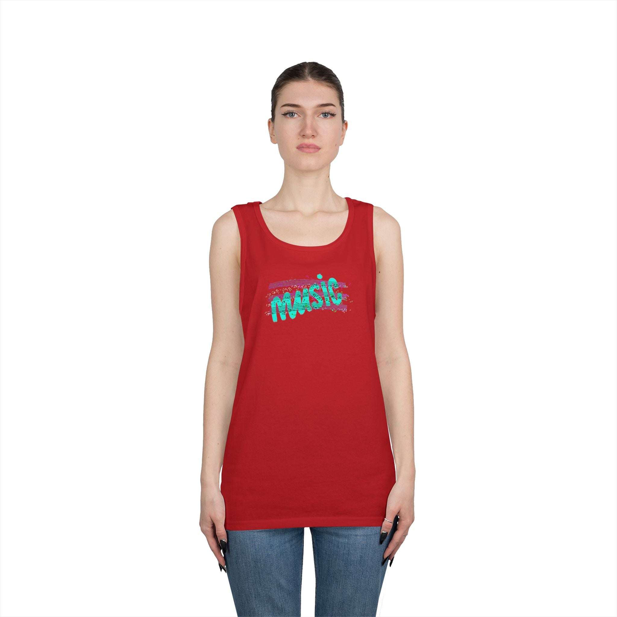 Music Vibes Unisex Heavy Cotton Tank Top
