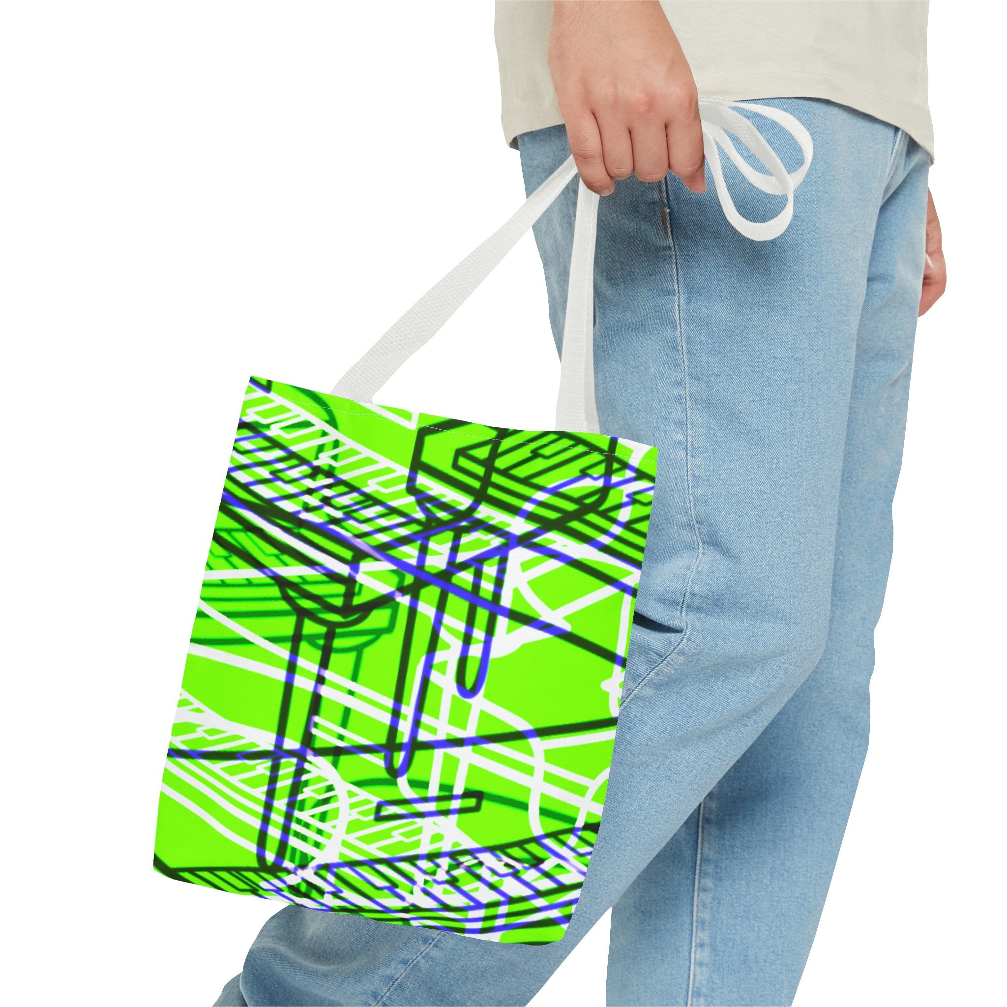 GREEN PIANOS Tote Bag (AOP)