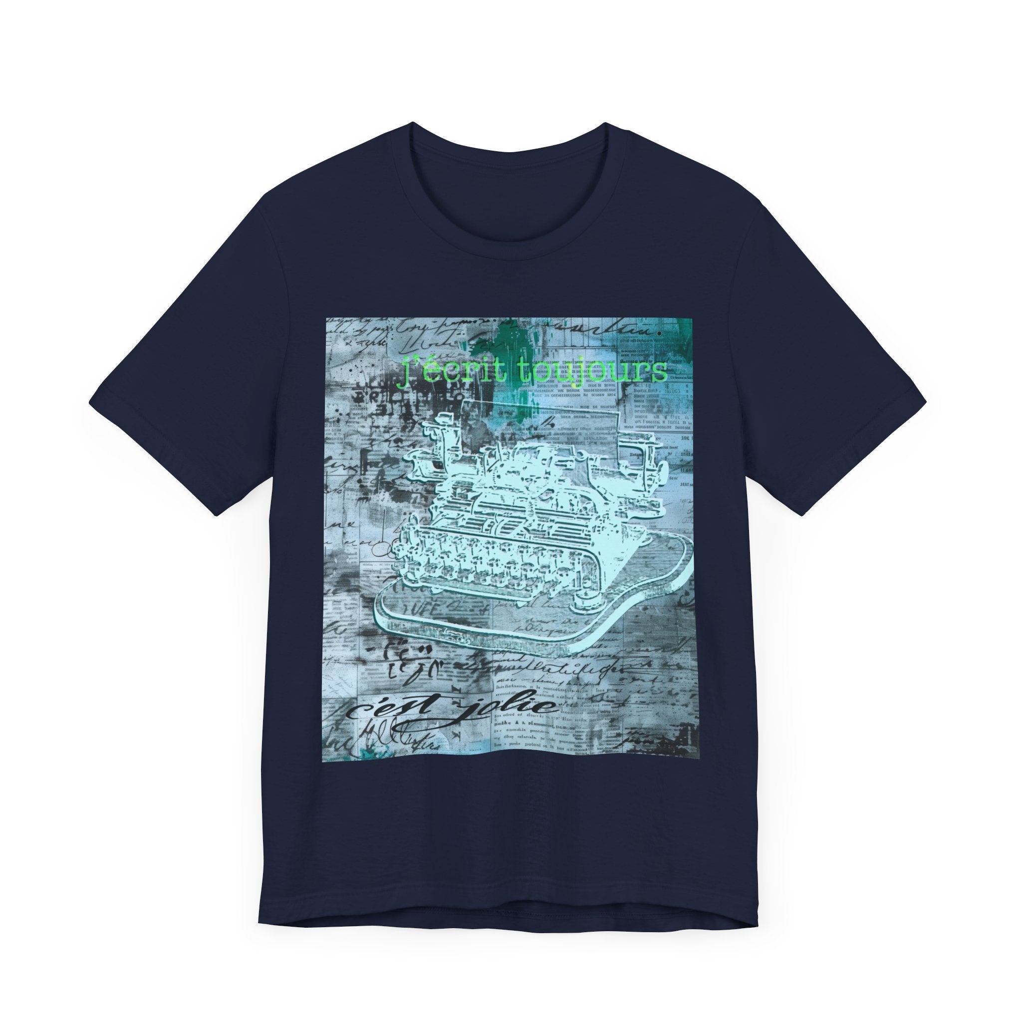 Vintage Typewriter Unisex Short Sleeve Tee - Perfect for Writers & Retro Lovers