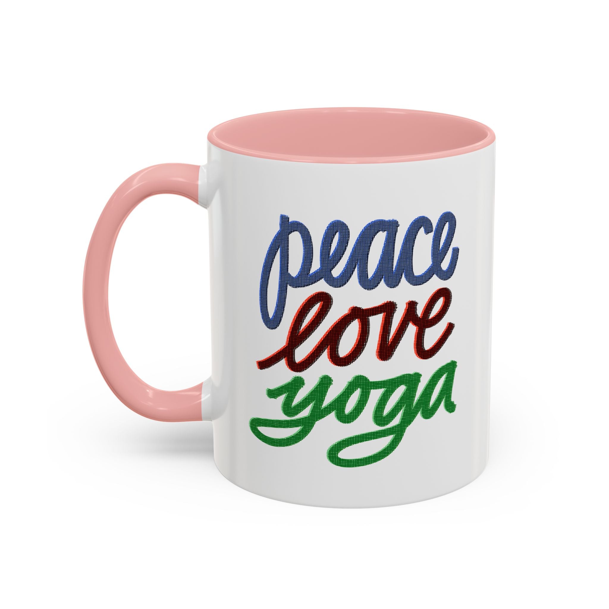PEACE LOVE YOGA 11 oz Coffee Mug