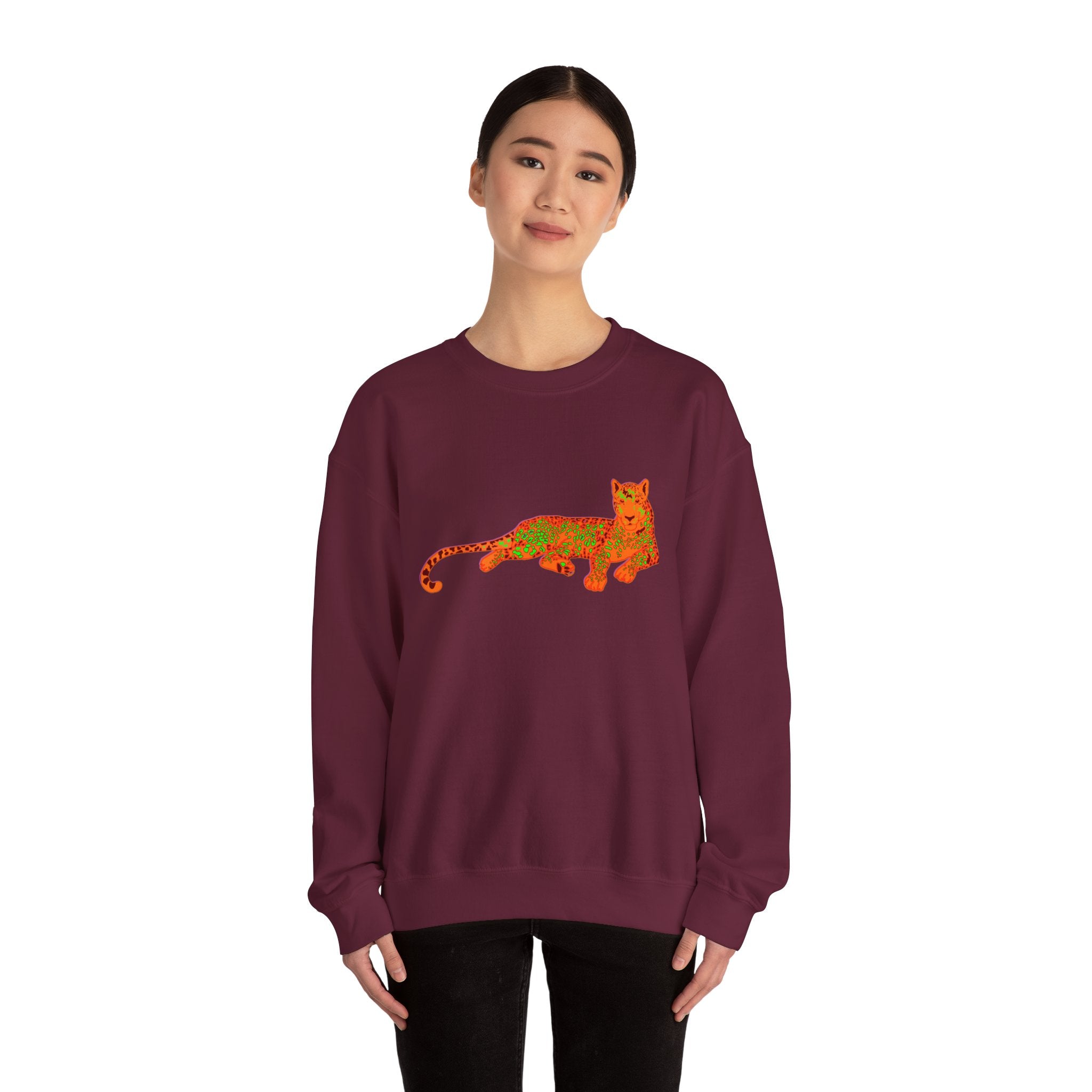 Colorful Leopard Crewneck Sweatshirt