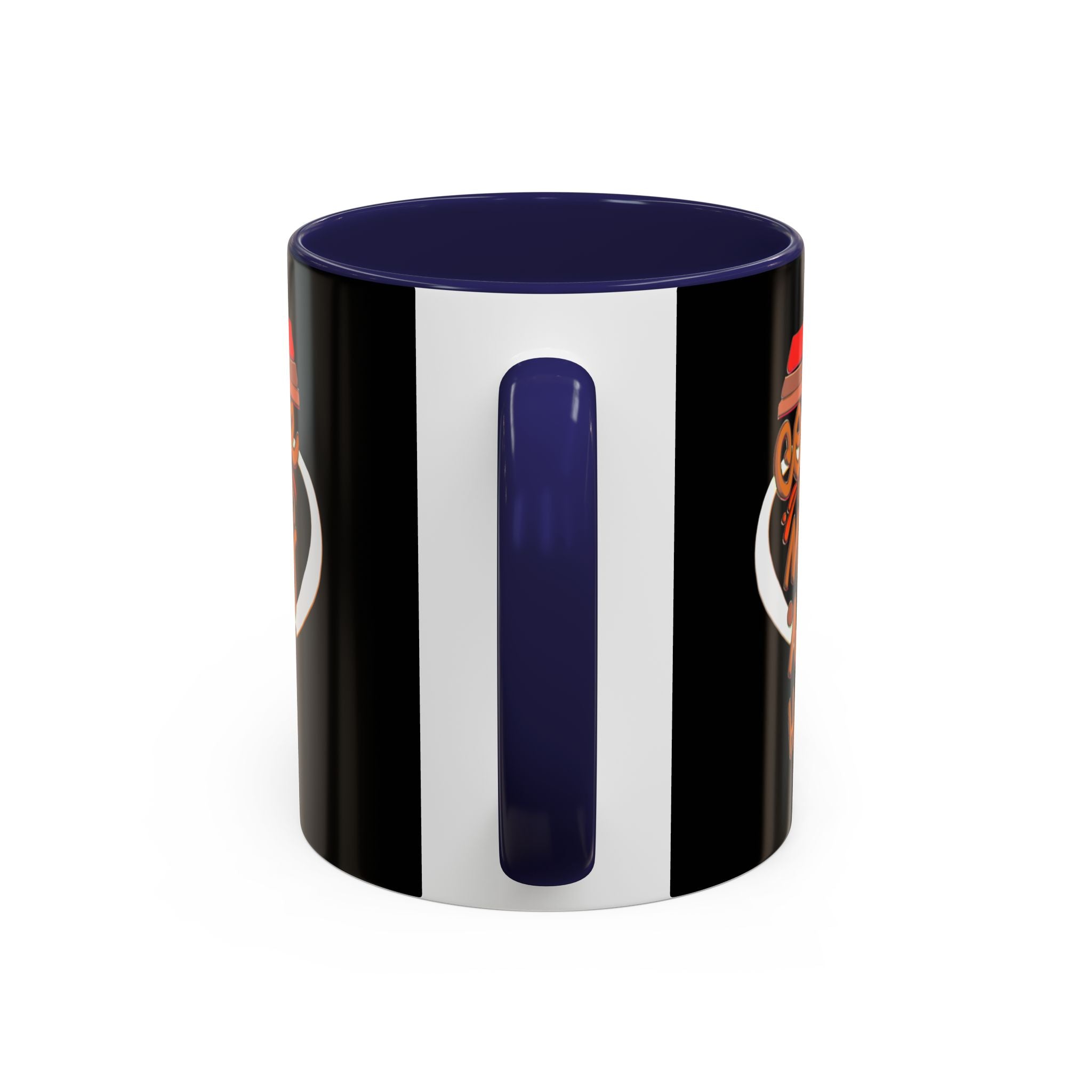 COFFEE MAKES ME HAPPY Hand-Drawn Design Accent Coffee Mug (11oz)