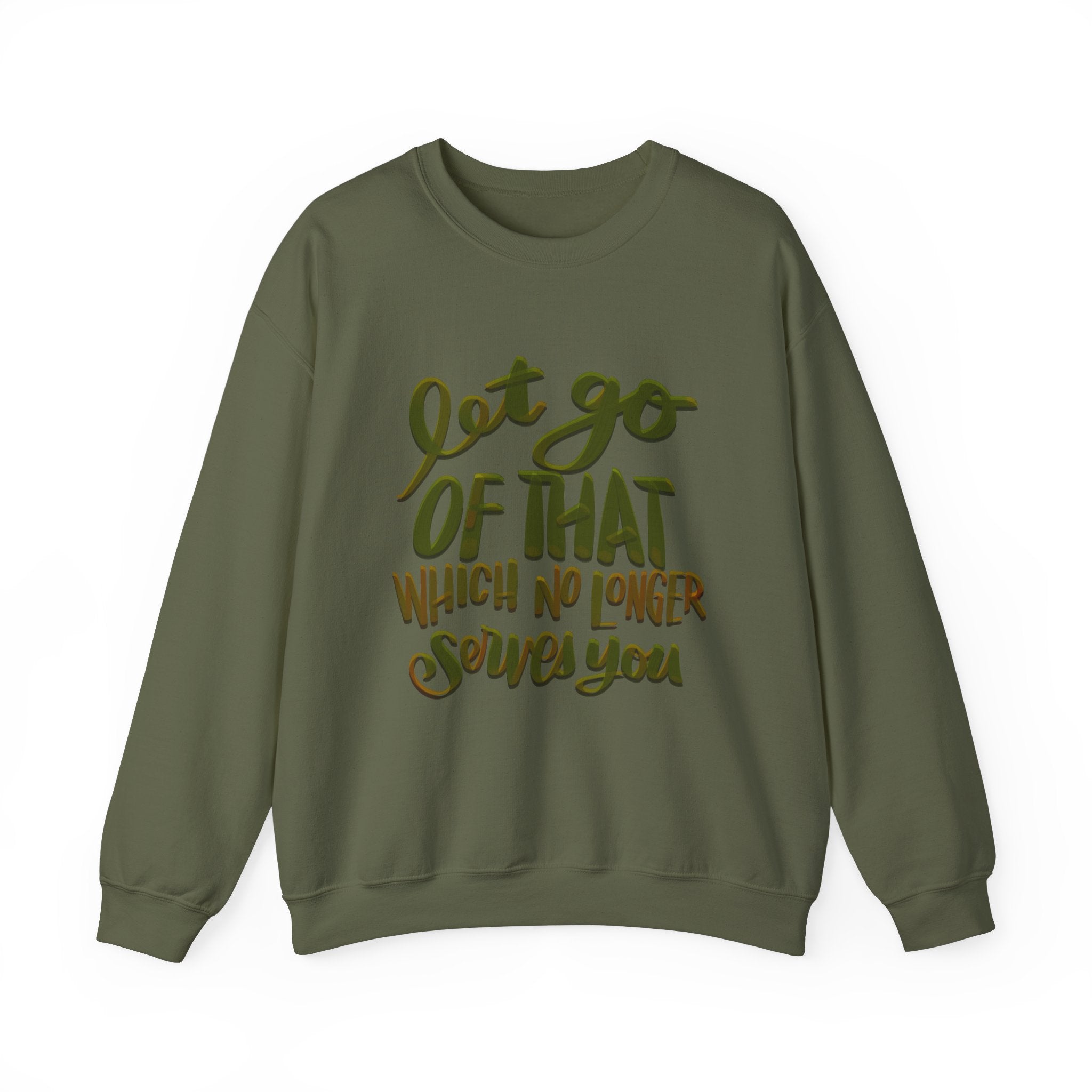Let Go Crewneck Sweatshirt - Unisex Heavy Blend™ - Motivational Gift for Relaxation & Mindfulness