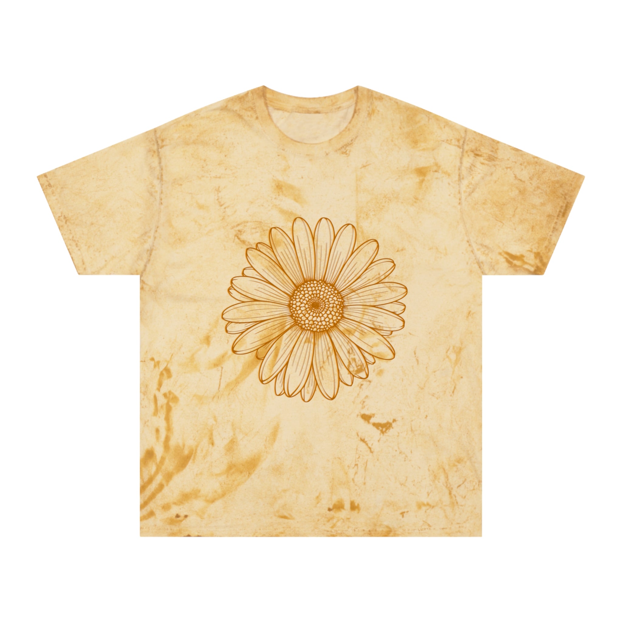 Sunflower Tie-Dye T-Shirt, Boho Tee, Summer Fashion, Eco-Friendly Gift, Casual Style, Nature Lover's Apparel