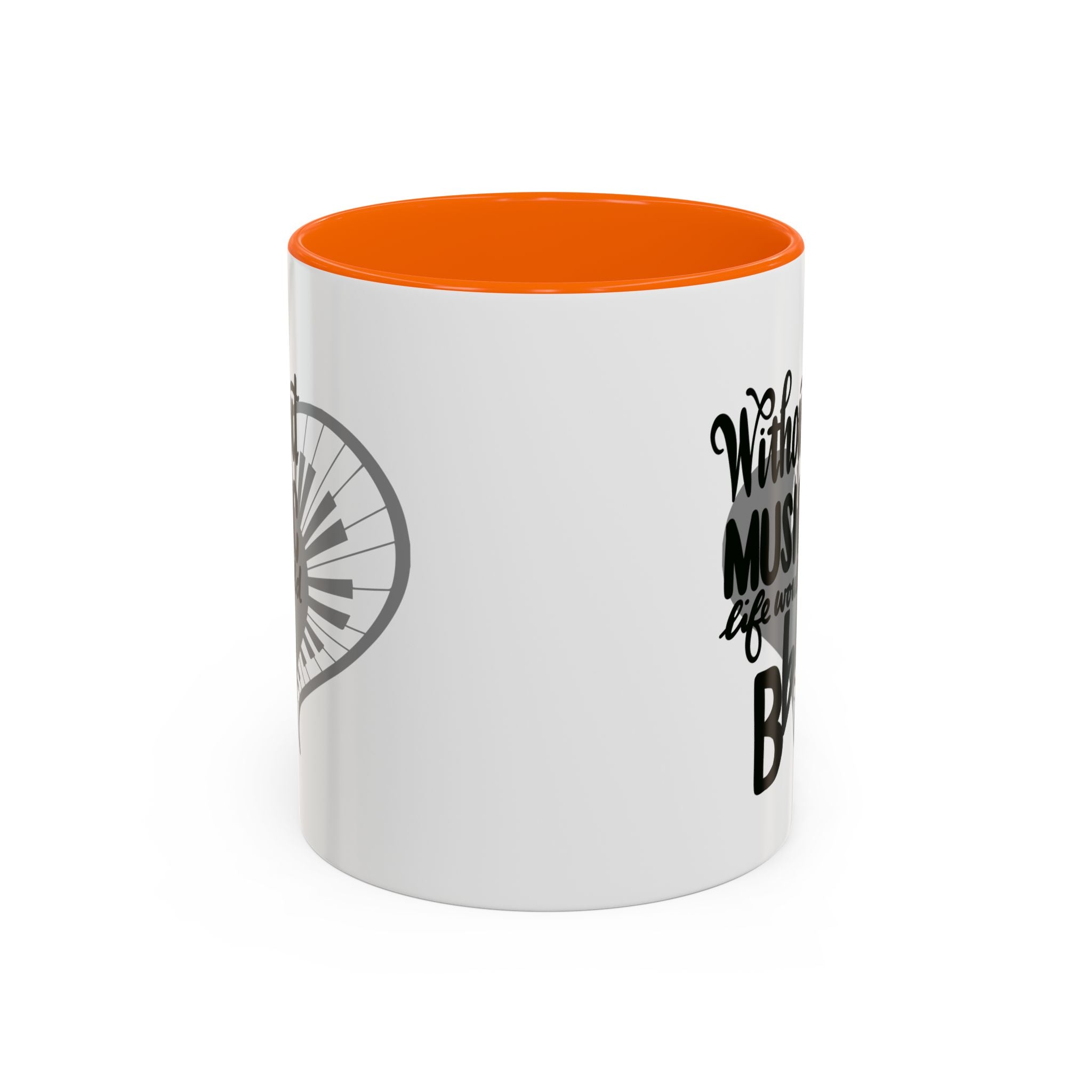 Inspirational Music Accent Coffee Mug - "Without Music Life Would Be Bb" - Perfect for Musicians and Music Lovers