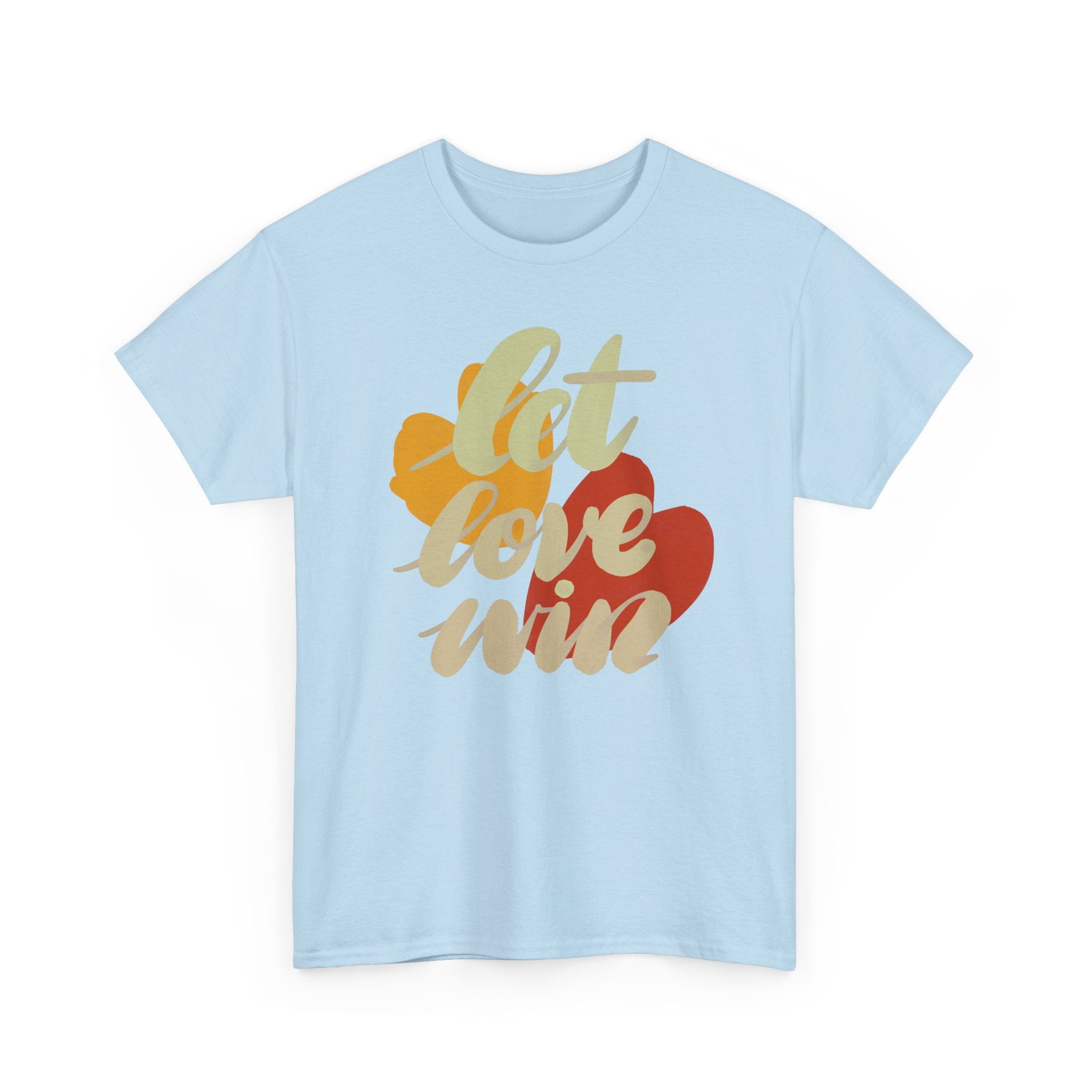 Let Love Win Unisex Heavy Cotton Tee - Comfortable & Inspirational T-Shirt