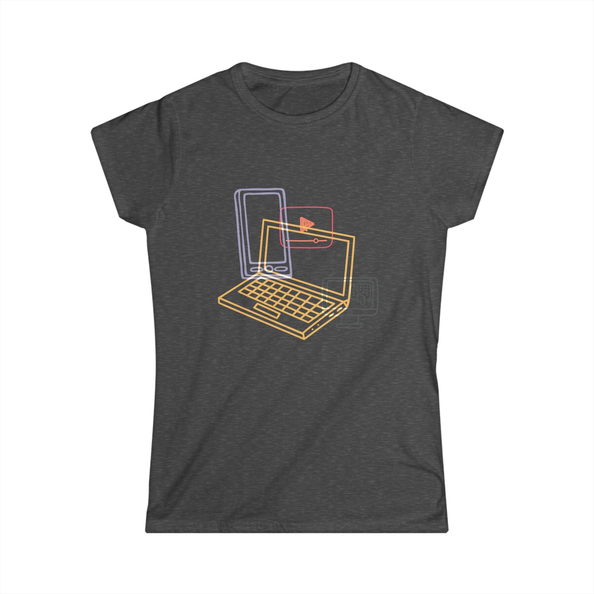 WORKING FROM HOME Women's Softstyle Tee